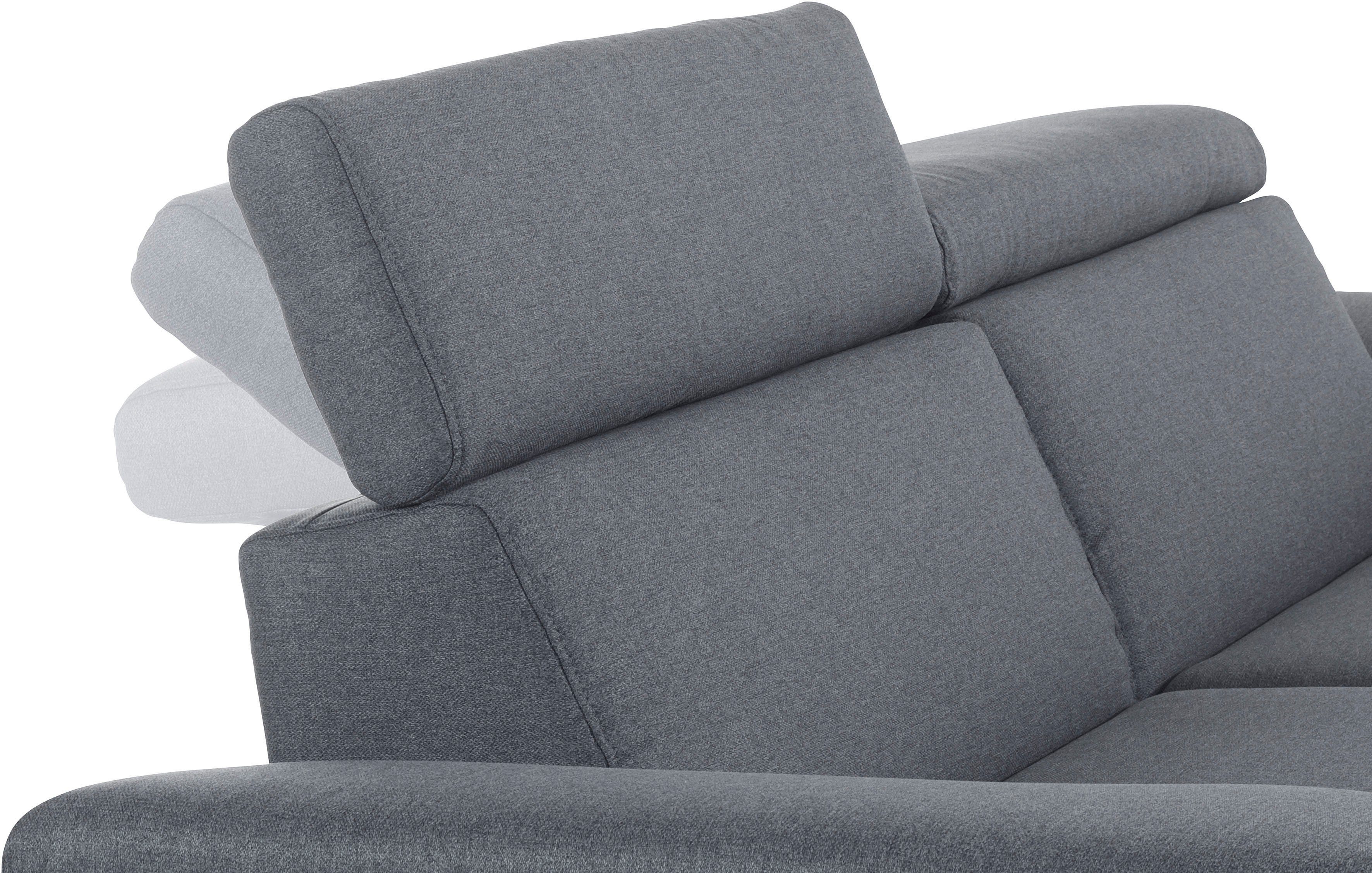 Places of Style Luxus, mit Luxus-Microfaser Lederoptik Trapino Rückenverstellung, 2,5-Sitzer in wahlweise