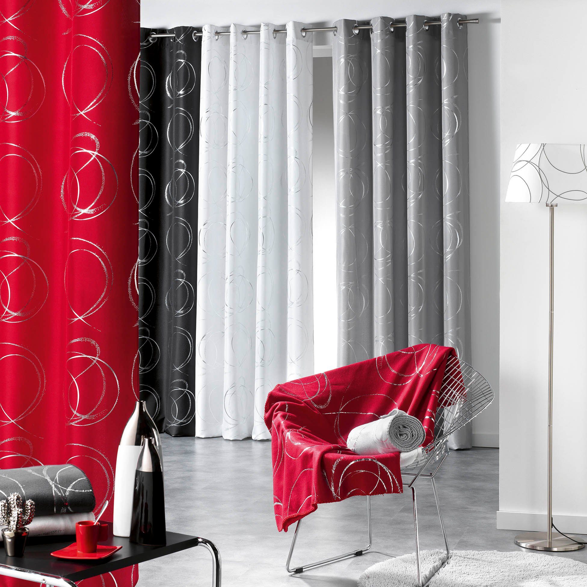 dynamic24 Vorhang, Ösen, halbtransparent, Ösenschal 140x260cm günstig online kaufen