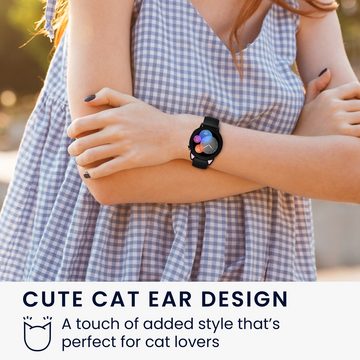 kwmobile Smartwatch-Hülle Schutzhülle für Huawei Watch GT3 42mm Hülle Bumper, Silikon Rahmen mit Cat Ears - Case ohne Display Schutz
