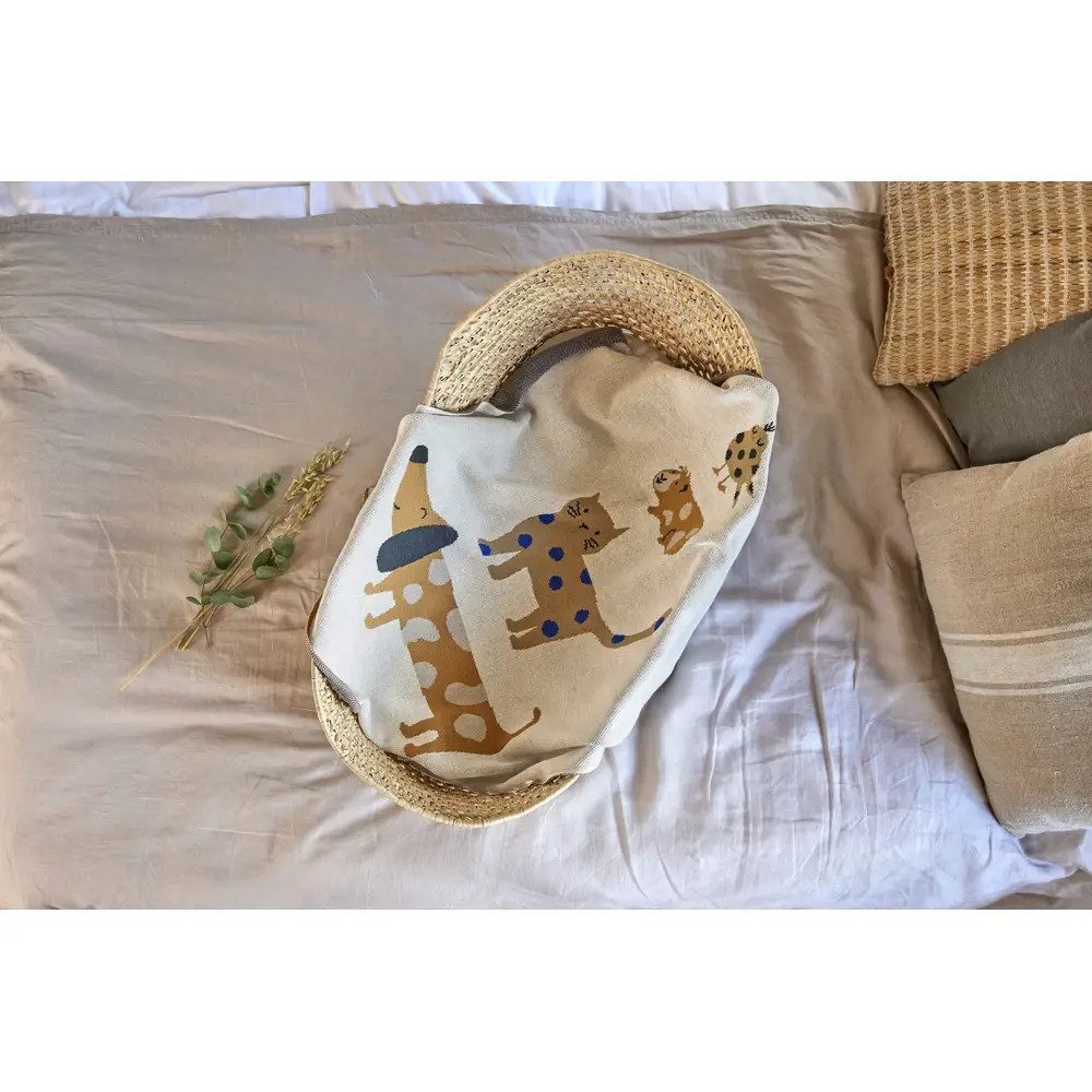 LÄSSIG Kinderbettdecke Babydecke Little Mateys royal blue