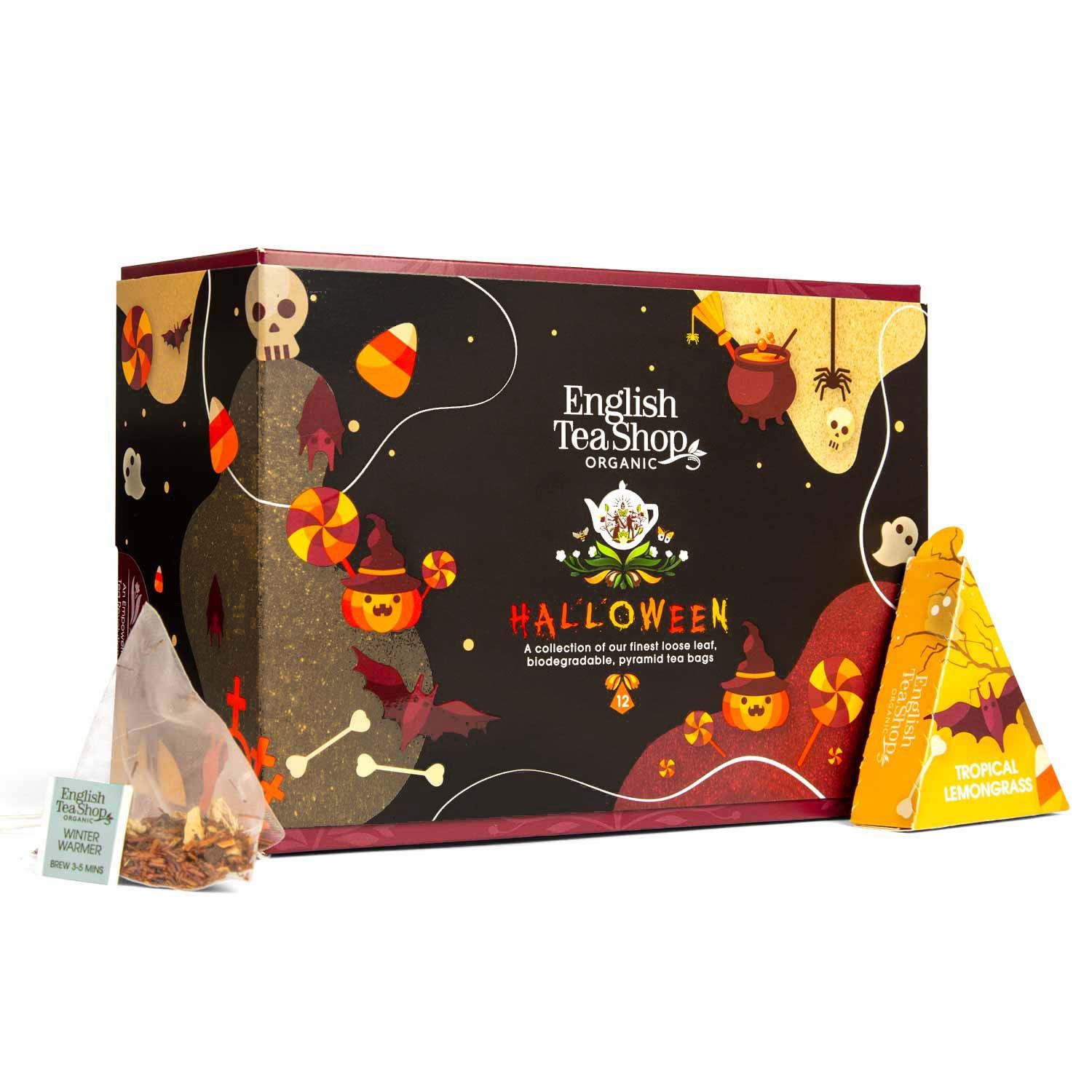 English Tea Shop Tee Geschenk "Halloween" BIO, 12 Pyramiden Beutel – Bild 2 von 5