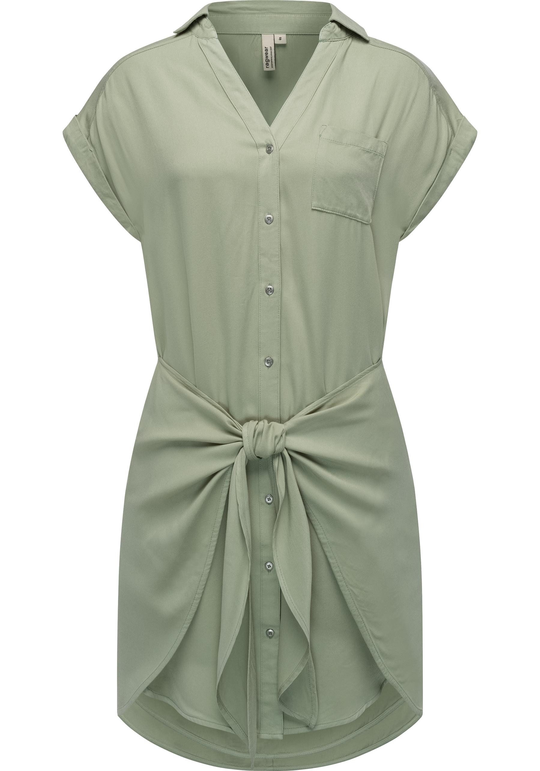 Ragwear Blusenkleid Bahaya stylisches Damen Sommerkleid mit Bindeband günstig online kaufen