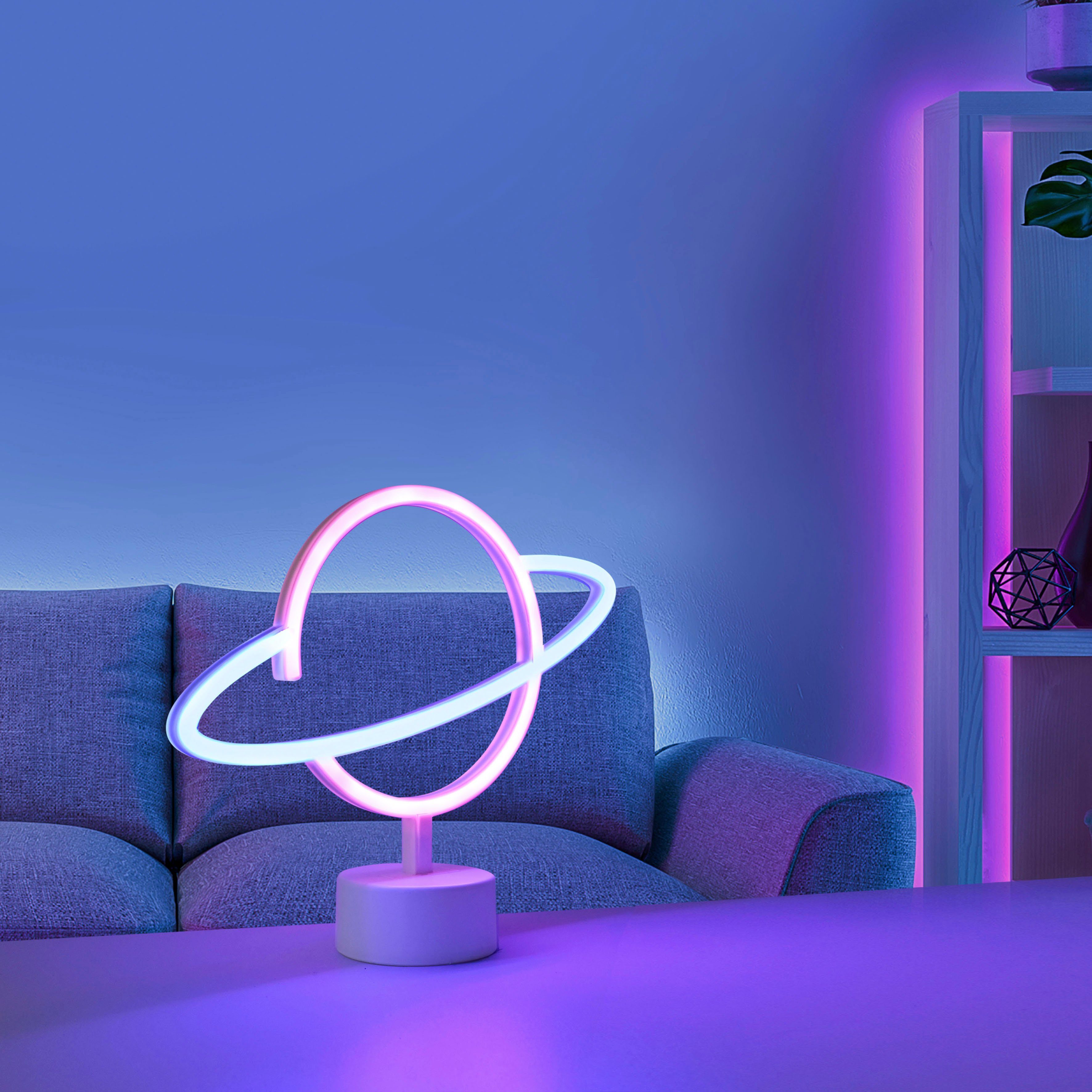 JUST LIGHT LED Wandleuchte NEON-SATUR, LED günstig online kaufen