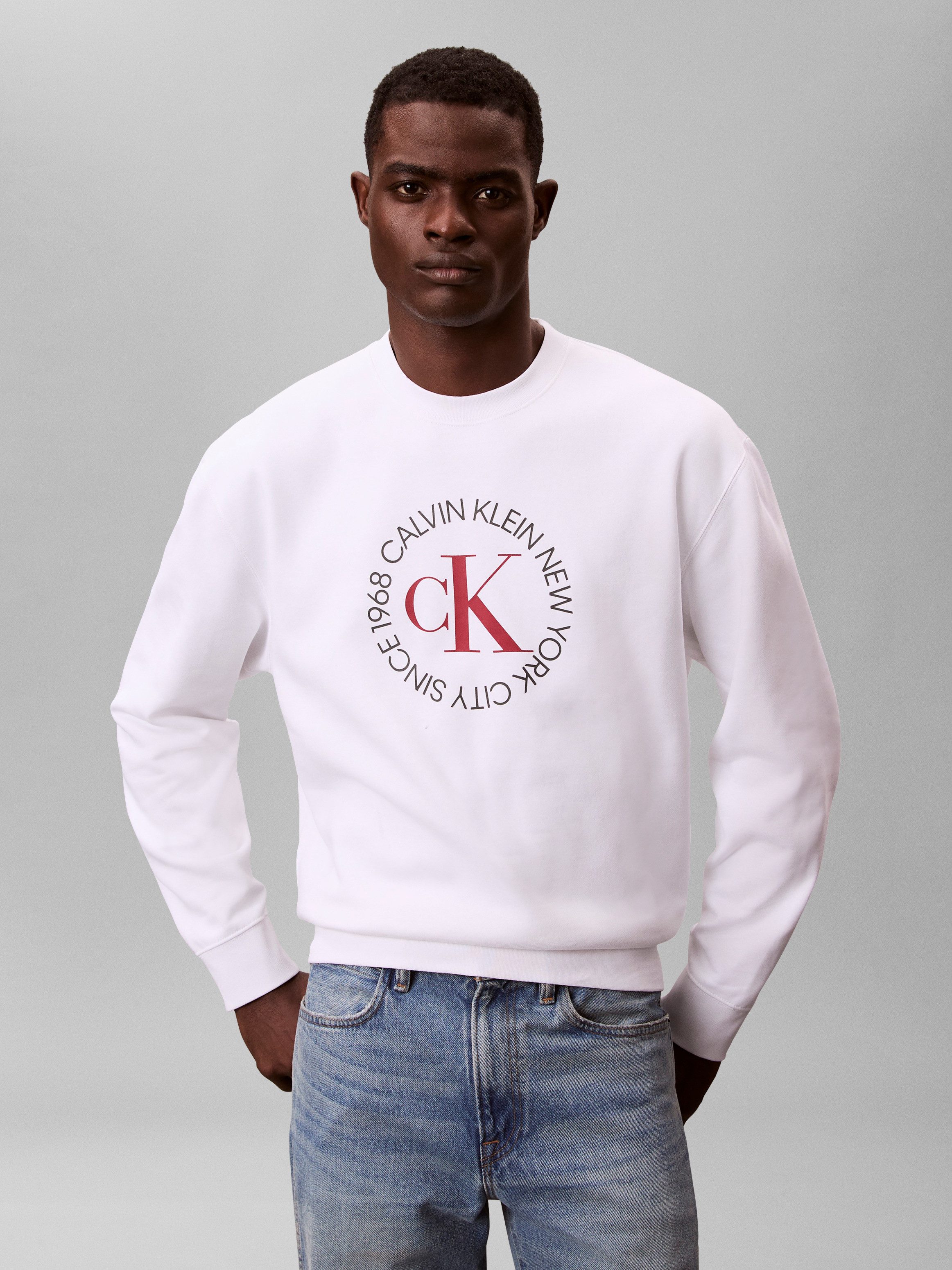 Calvin Klein Jeans Sweatshirt Regular fit mit Rundhalsausschnitt günstig online kaufen