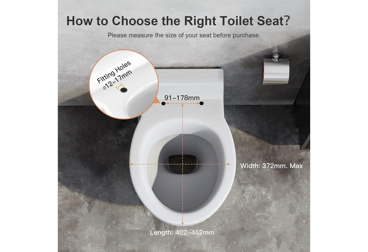 Thumbnail - UE Stock WC-Sitz Toilettendeckel WC Sitz mit Absenkautomatik Klodeckel O-Form, Einfach zu montieren