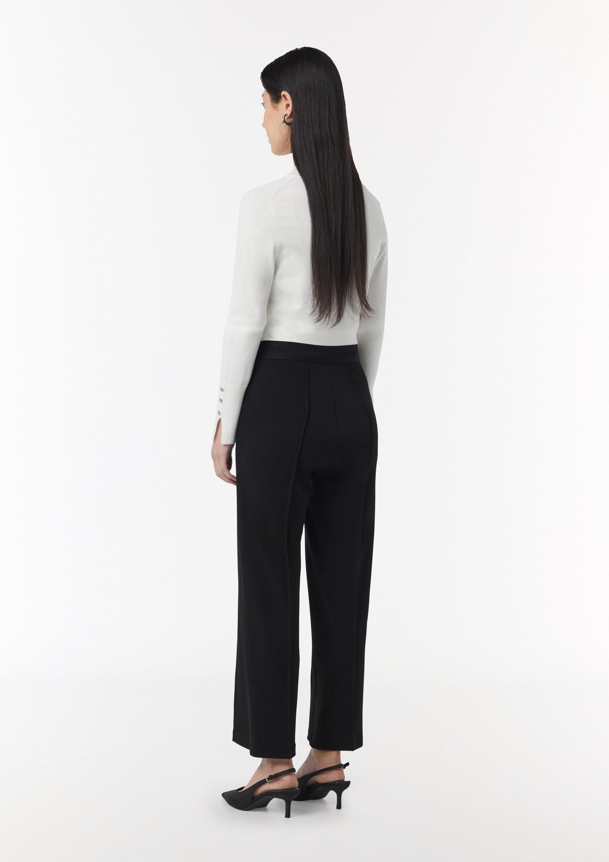 comma 7/8-Hose Hose Verkürzte Schlupfhose aus Twill-Jersey