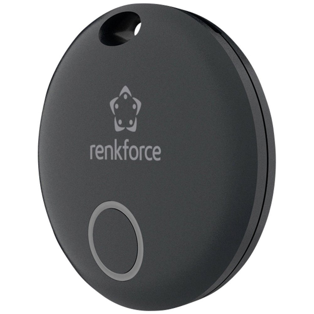 Schlüsselanhänger Renkforce RF-5792946 Bluetooth-Tracker Schwarz