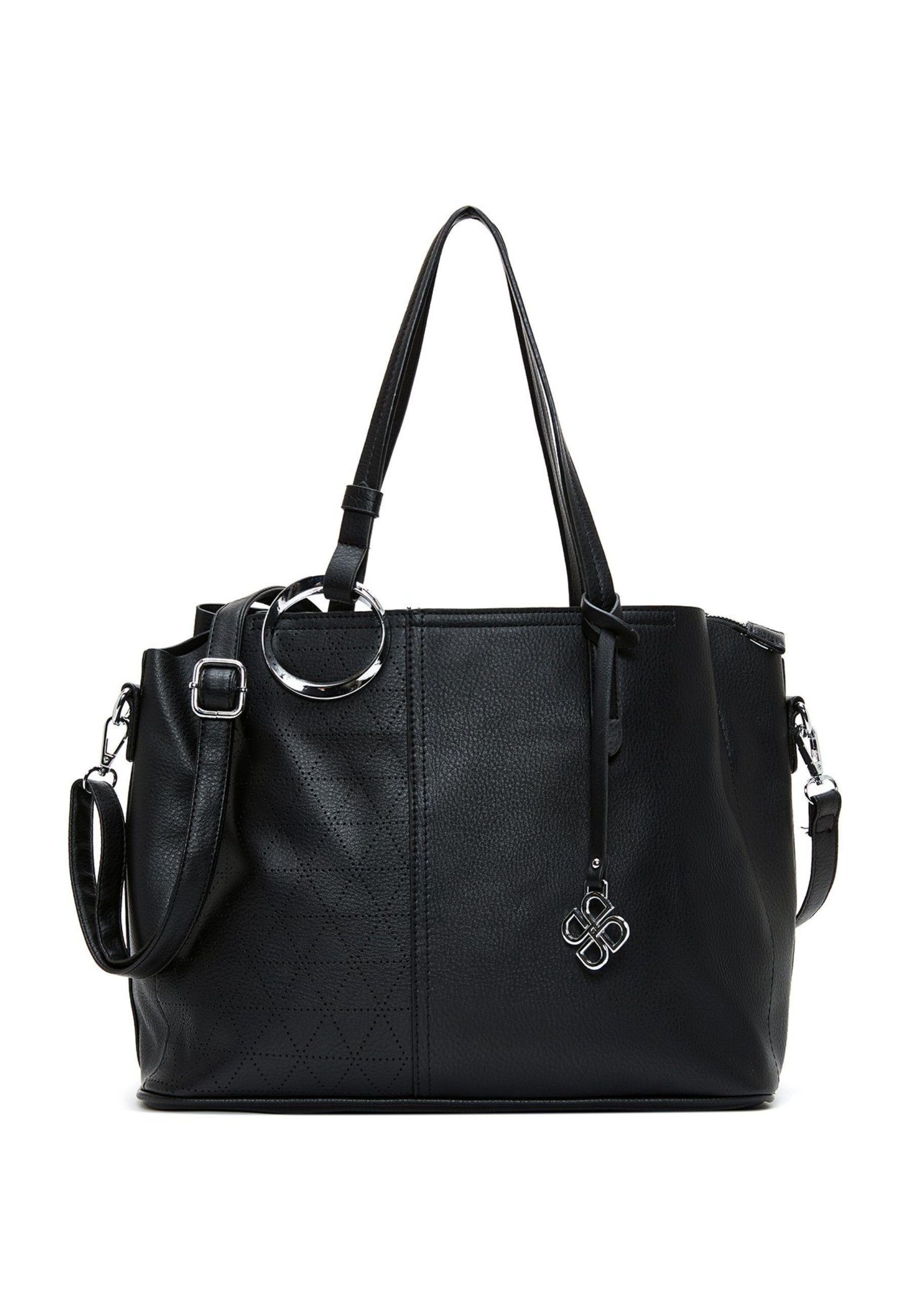 Derimod Umhängetasche Schultertasche aus Kunstleder, Kunstleder, Schulterriemen, Mittel