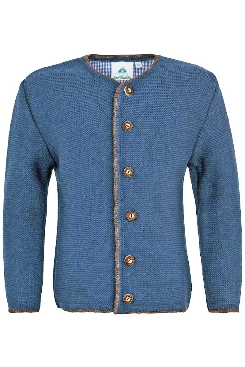 Isar-Trachten Trachtenjacke Trachtenjacke Kinder - MATS - jeansblau – Bild 2 von 4