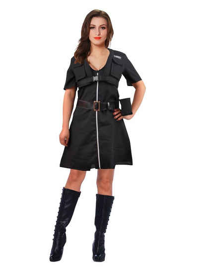 Metamorph Kostüm SWAT Kleid mit Taschen, Immer voll im Einsatz: Polizeikleid mit Gürtel und Taschen
