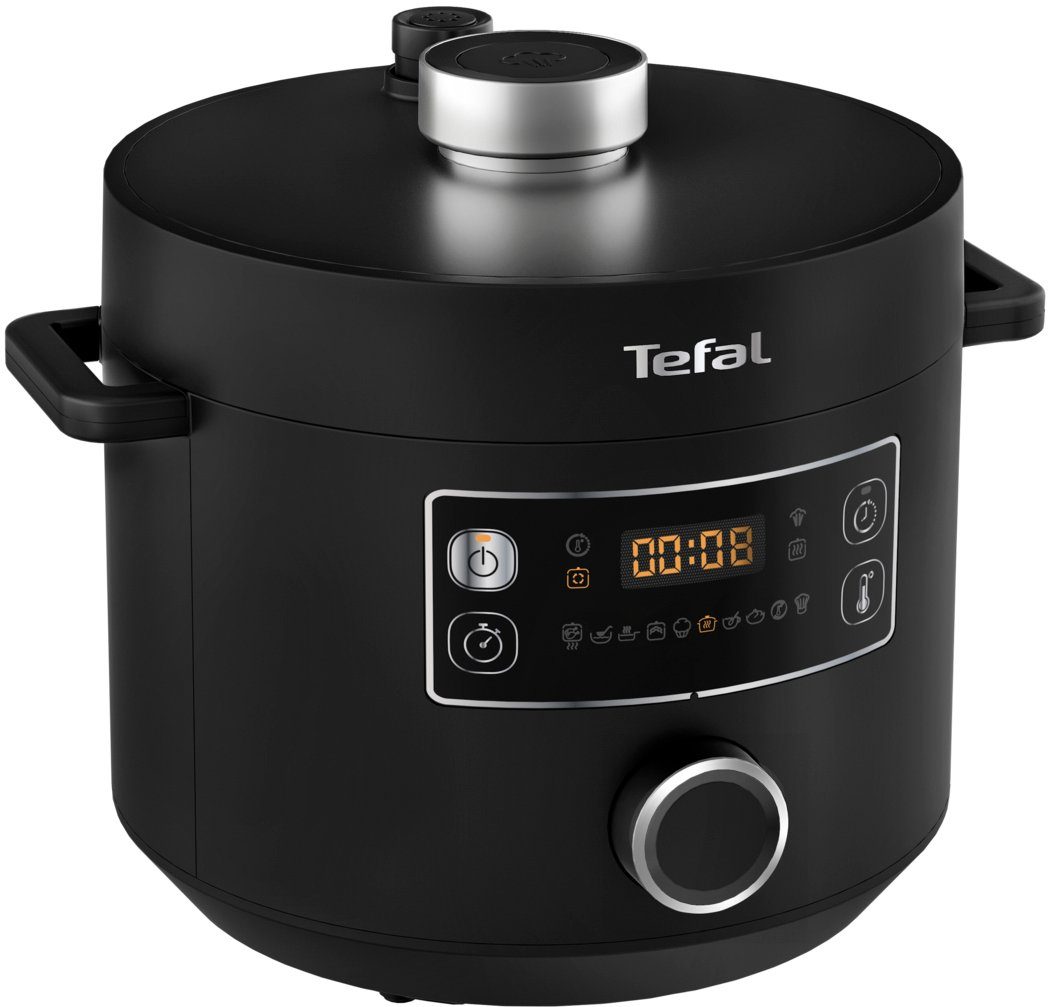 Tefal Multikocher CY7548 Turbo Cuisine, 1090 W, 5 l Schüssel, elektrischer Schnellkochtopf, 10 automatische Programme, vielseitig