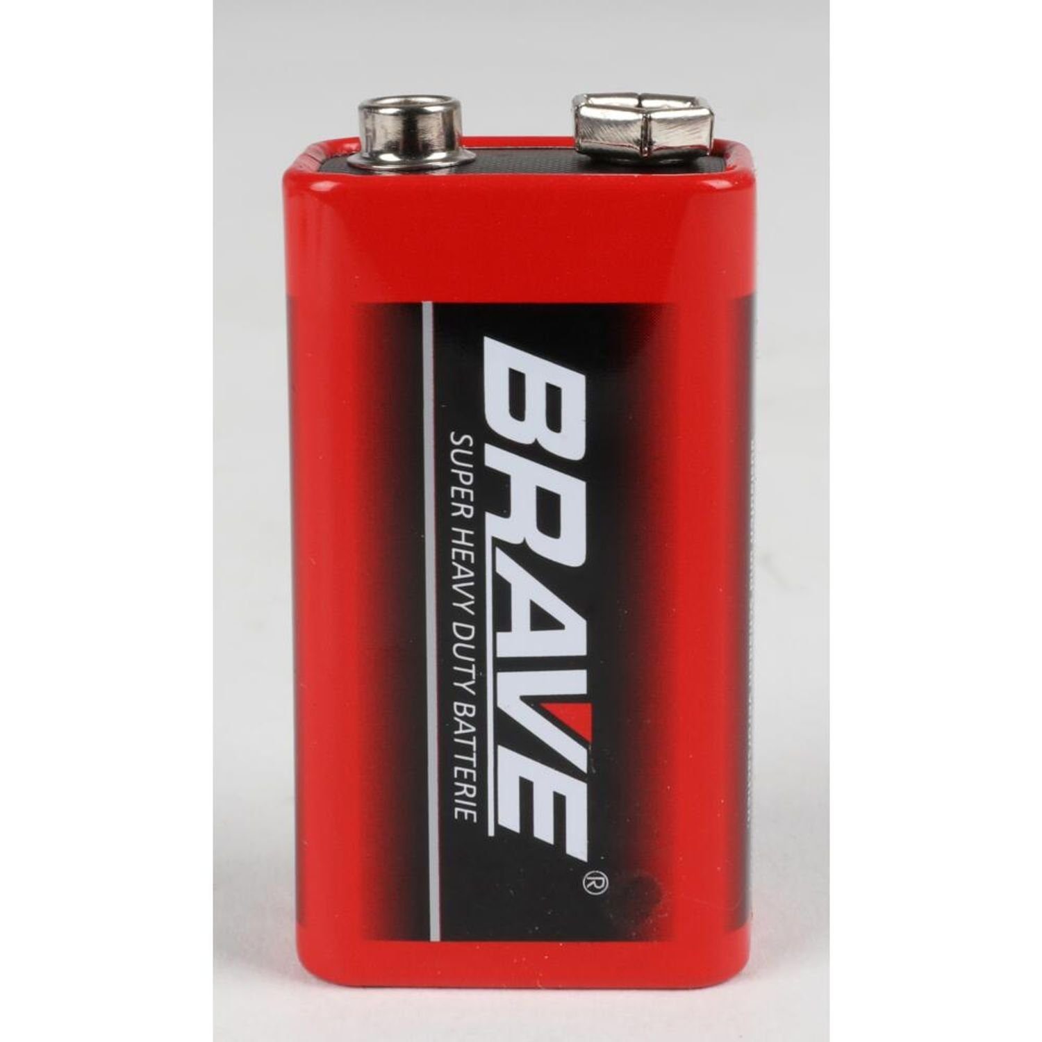 BURI 10x Brave Batterien 2er 9V 6F22 Super Stark Industrial Universal Strom Batterie, (20 St)