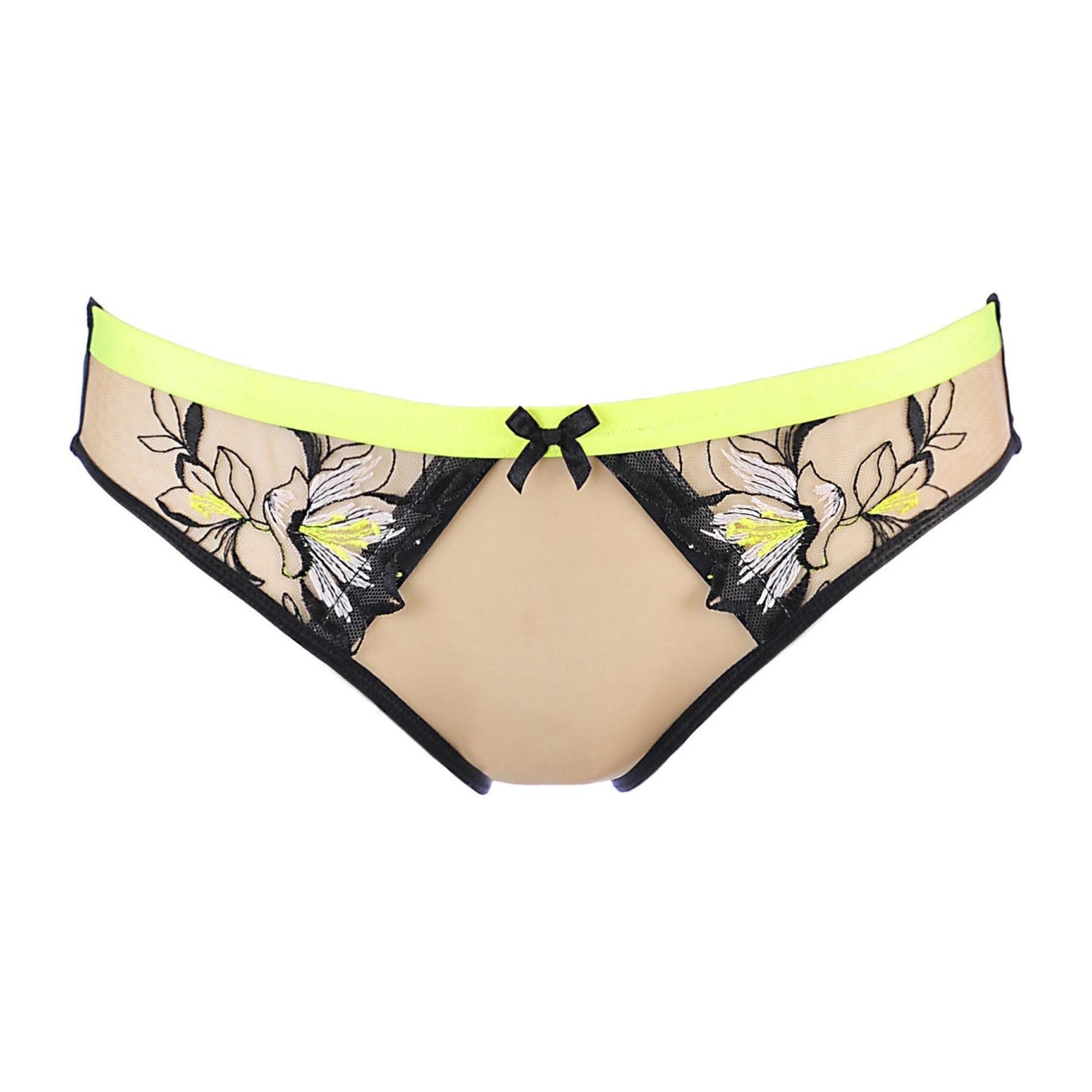 Panty V-10153 panty beige-black - (L,M,S,XL,XS)