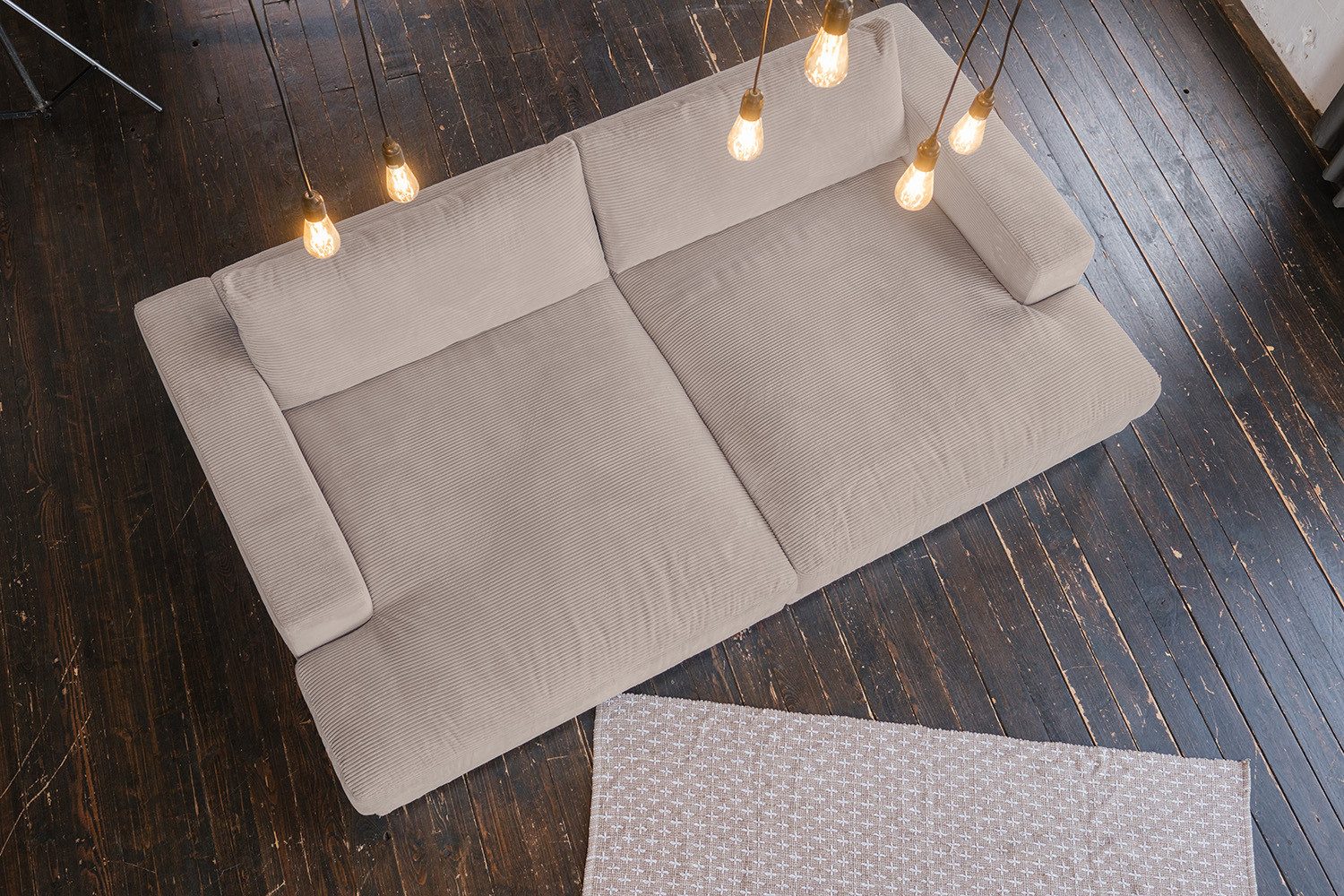 KAWOLA Big-Sofa MADELINE Riesen Cordsofa - Entspannung pur - Modernes Wohnen, XXL Couch mit Cord Bezug – Maximaler Komfort, Top Design – Bild 3 von 5
