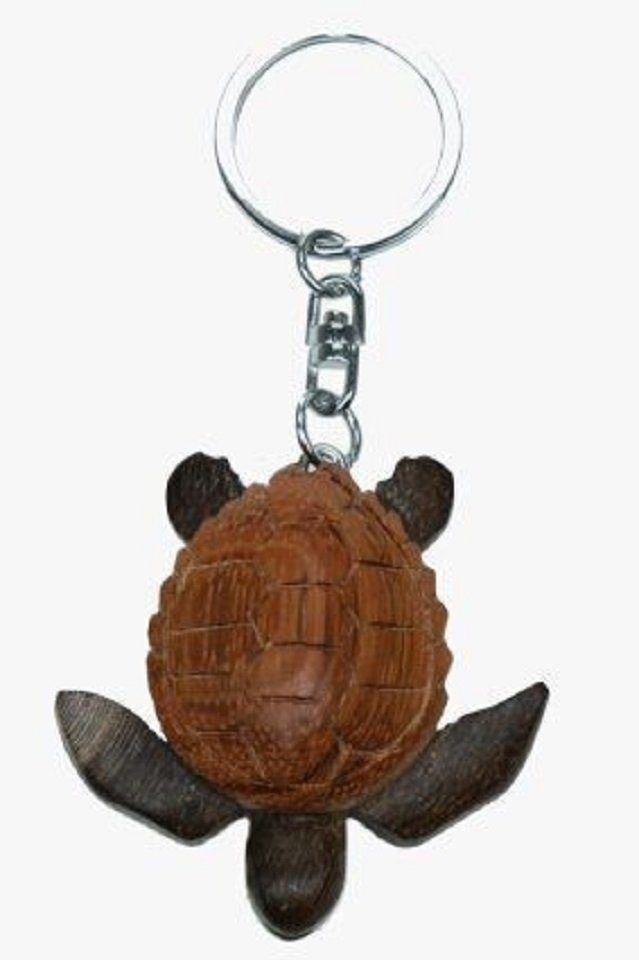 Cornelißen Schlüsselanhänger Holz Anhänger Meeresschildkröte, Einzigartiges Design (1-tlg)