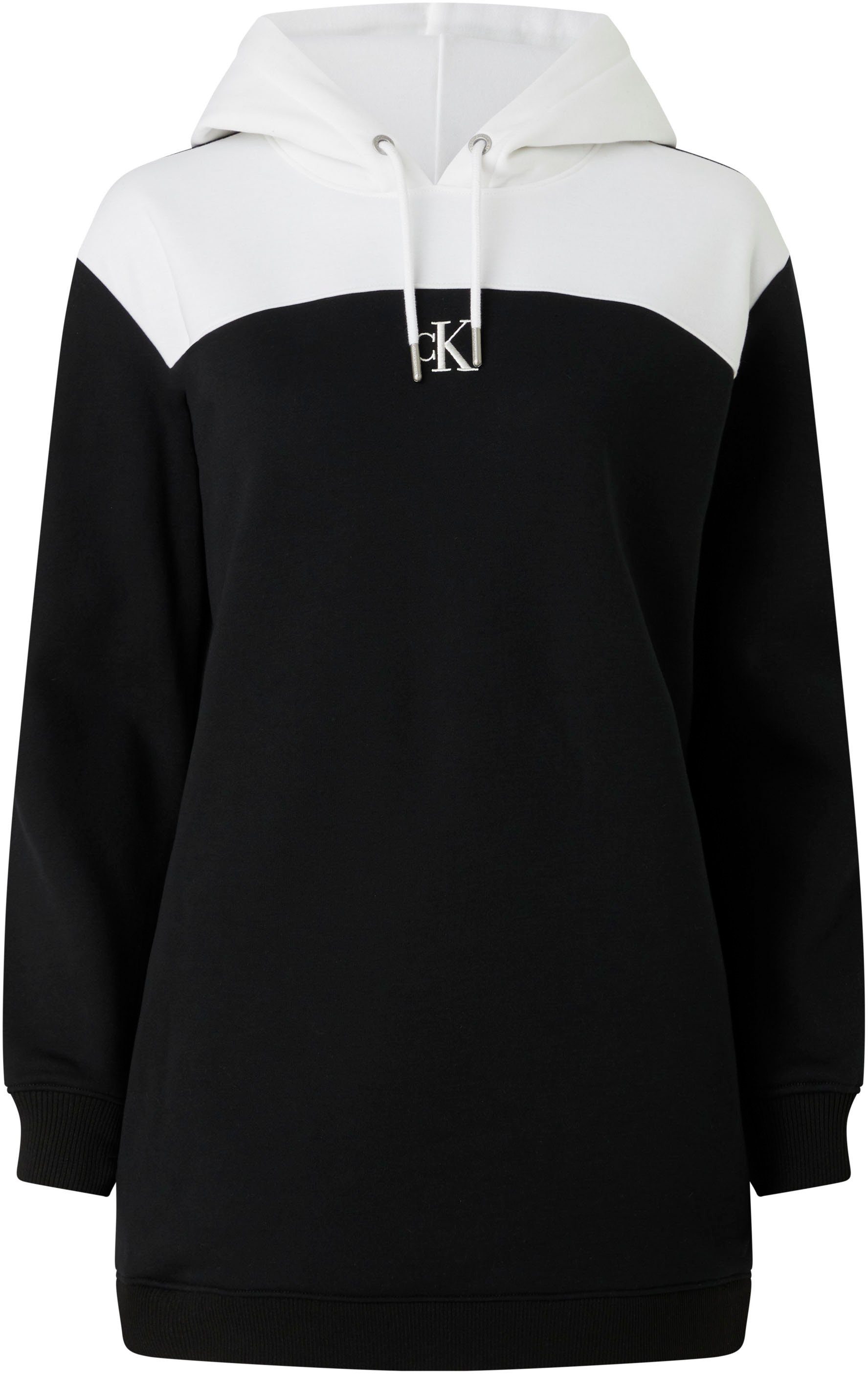 Calvin Klein HOODIE Jeans Sweatkleid BLOCK DRESS COLOR