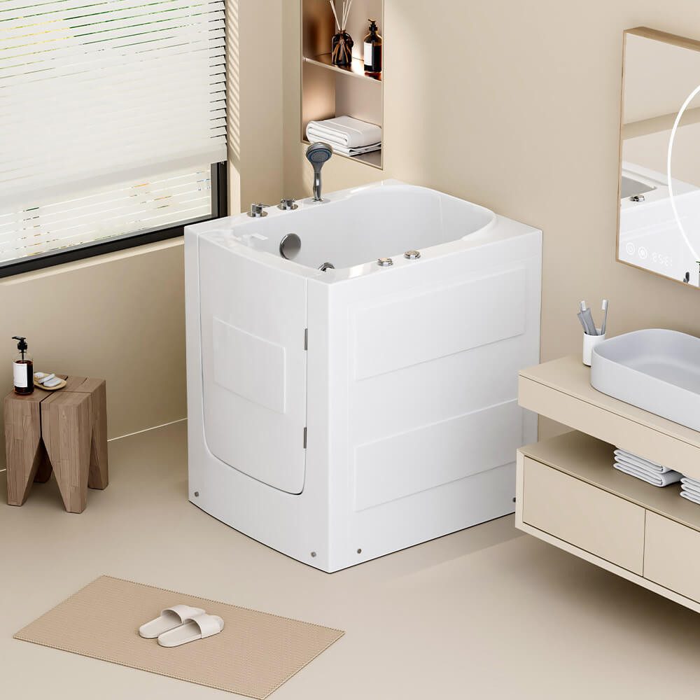HOME DELUXE Badewanne Seniorenbadewanne VITAL - L sitzend Rechts