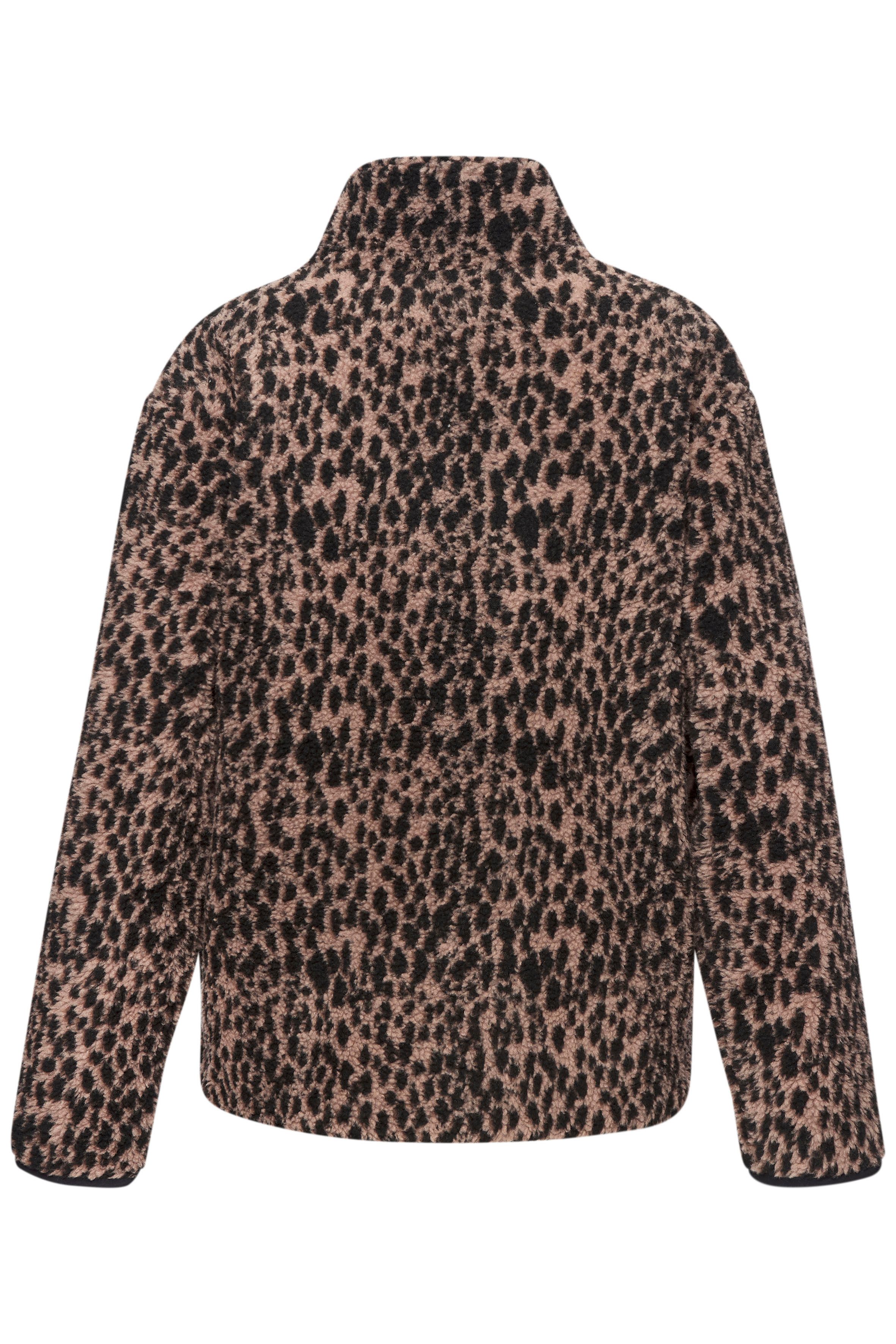 LASCANA Fleecejacke mit elegantem Leo-Muster – Bild 4 von 5
