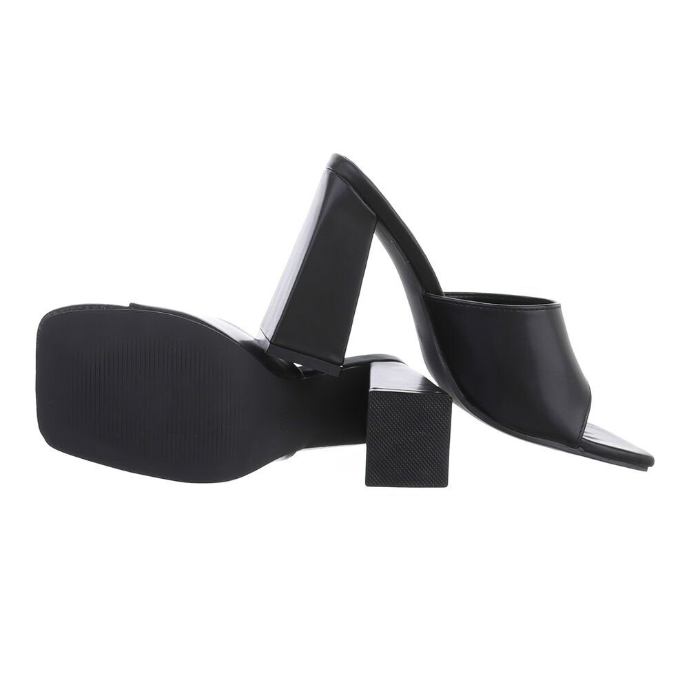 Ital-Design Damen Mules Freizeit Pantolette (83448392) Blockabsatz Sandalen günstig online kaufen