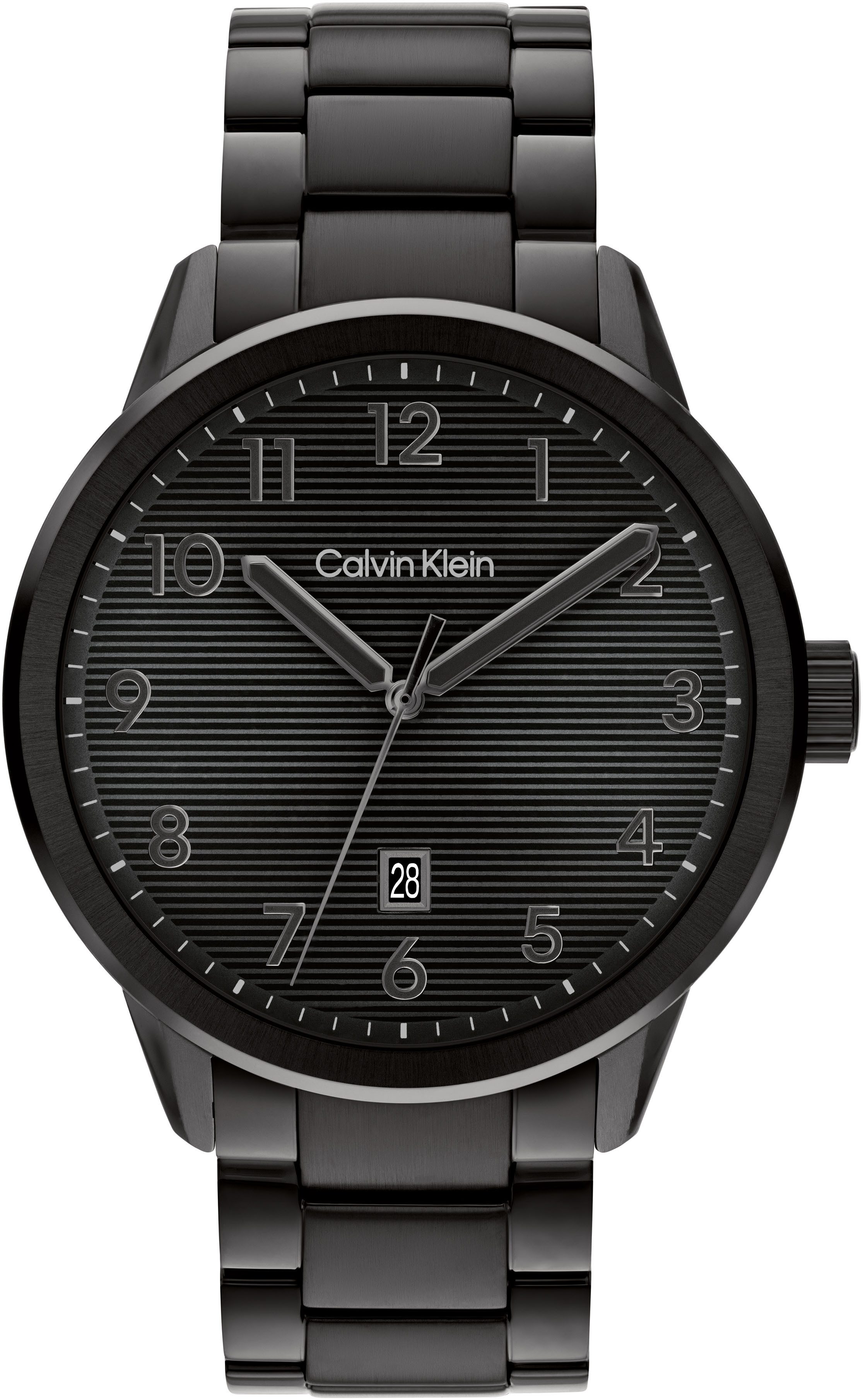 Calvin Klein Quarzuhr Minimalistic Pilot 25200516, Armbanduhr, Herrenuhr, Edelstahlarmband, analog, Tag