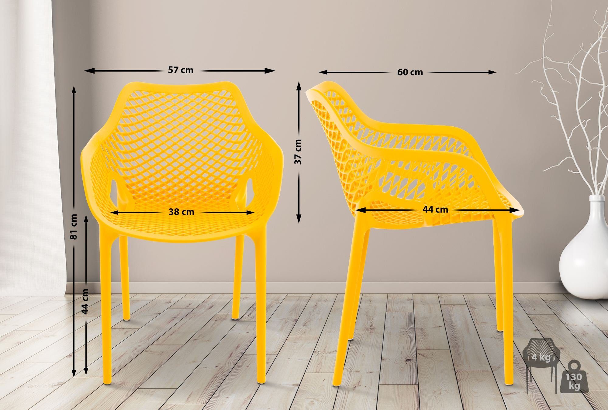 CLP Gartenstuhl Air XL, Outdoor, Kunststoff, günstig online kaufen
