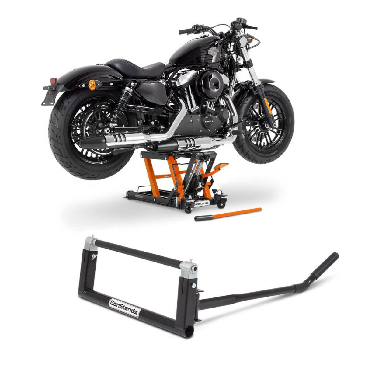 ConStands Motorradheber Set Hebebühne + Motorradzentralheber. S1 CB38816