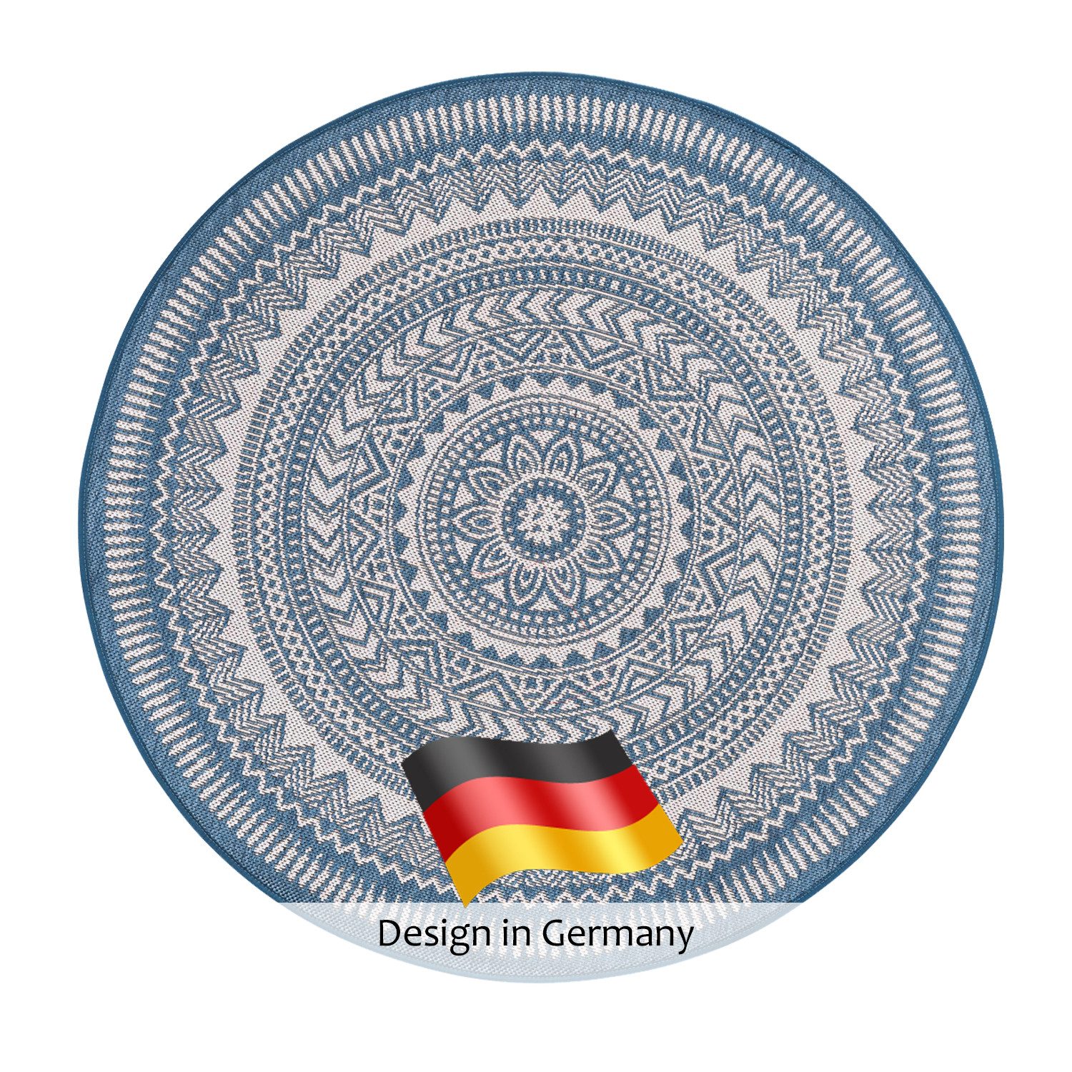 DomDeco Outdoorteppich In- & Outdoor Teppich Rund FINN, Rund