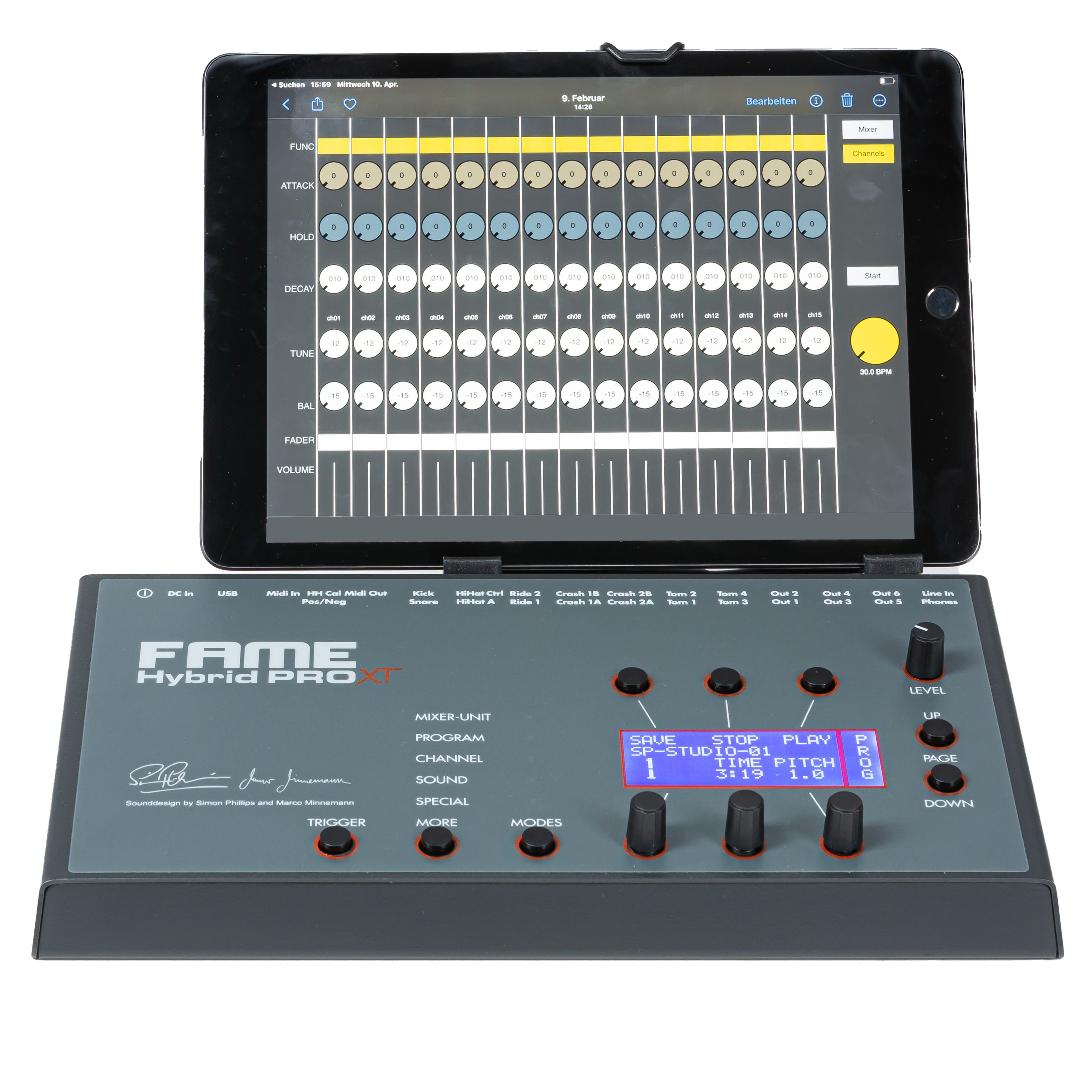 FAME E-Drum, E-Drums, Module & Software, Hybrid Pro XT E-Drum Modul - E-Drum Zubehör