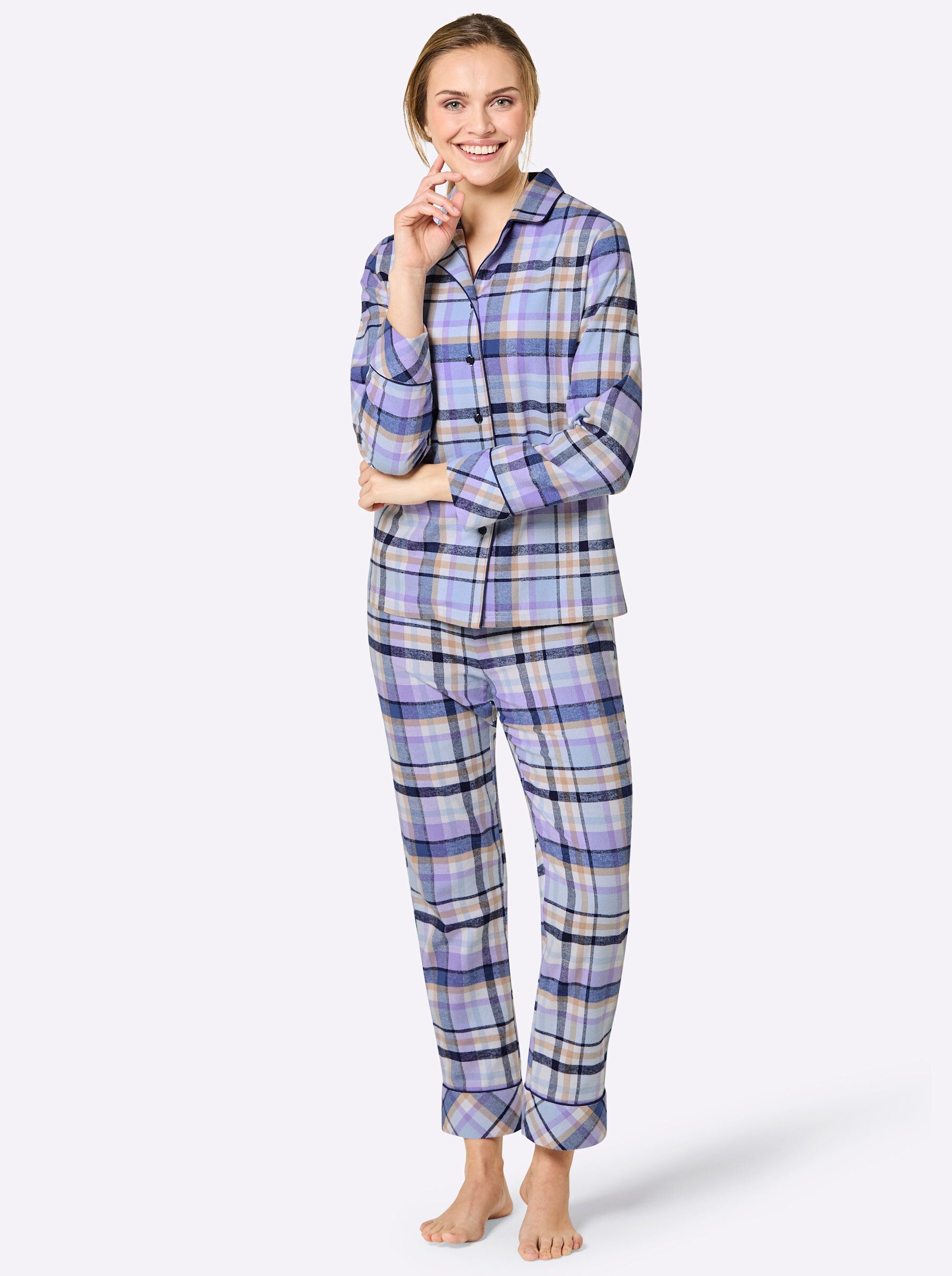 Witt Schlafanzug Pyjama Langarm