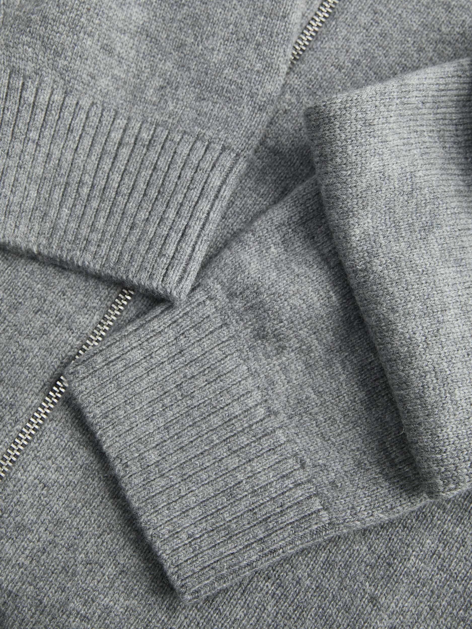 Jack & Jones Strickjacke JPRBLULAMBSWOOL KNIT ZIP CARDIGAN