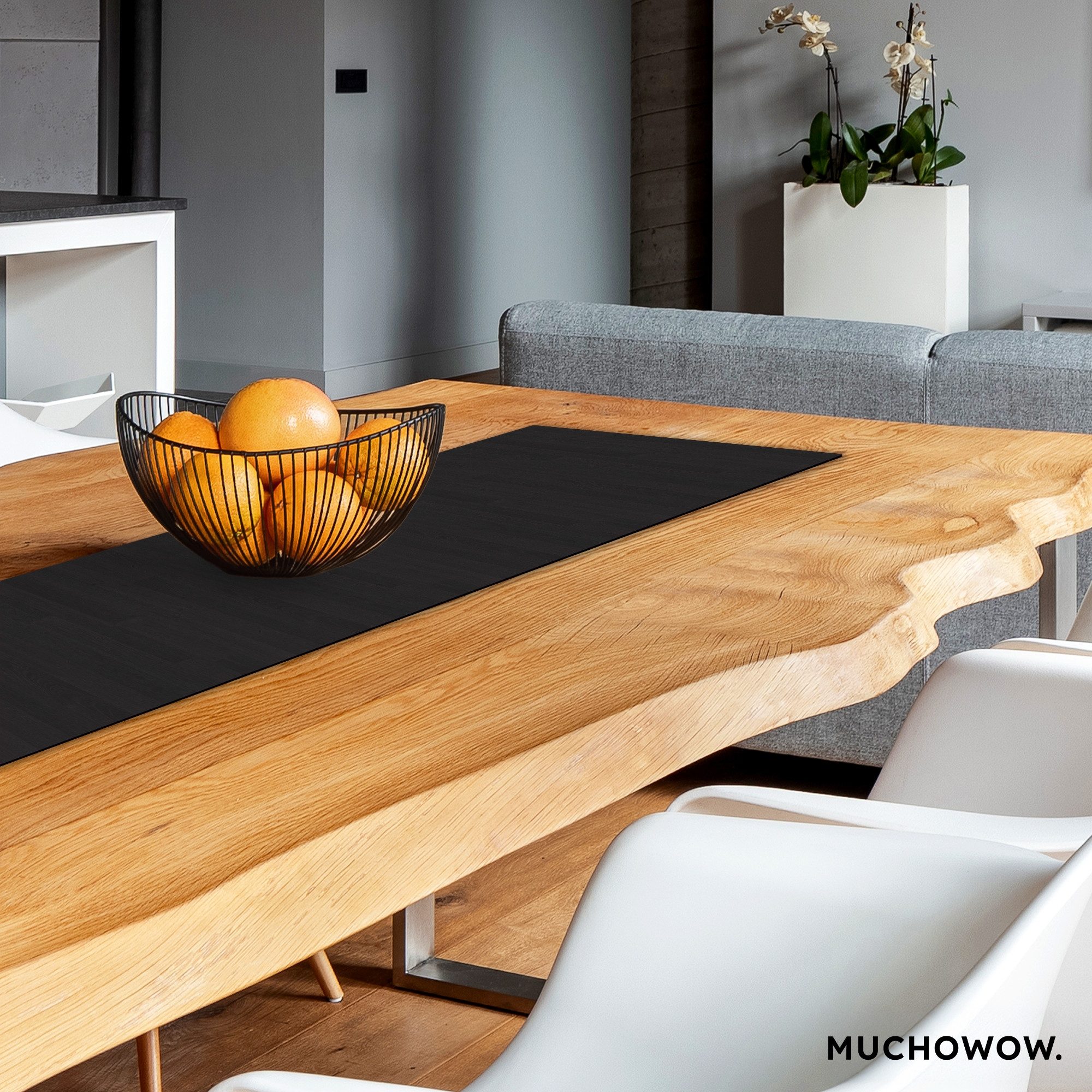 MuchoWow Tischläufer Regal - Schwarz - Muster, Tisch Dekoration für Esszimm günstig online kaufen