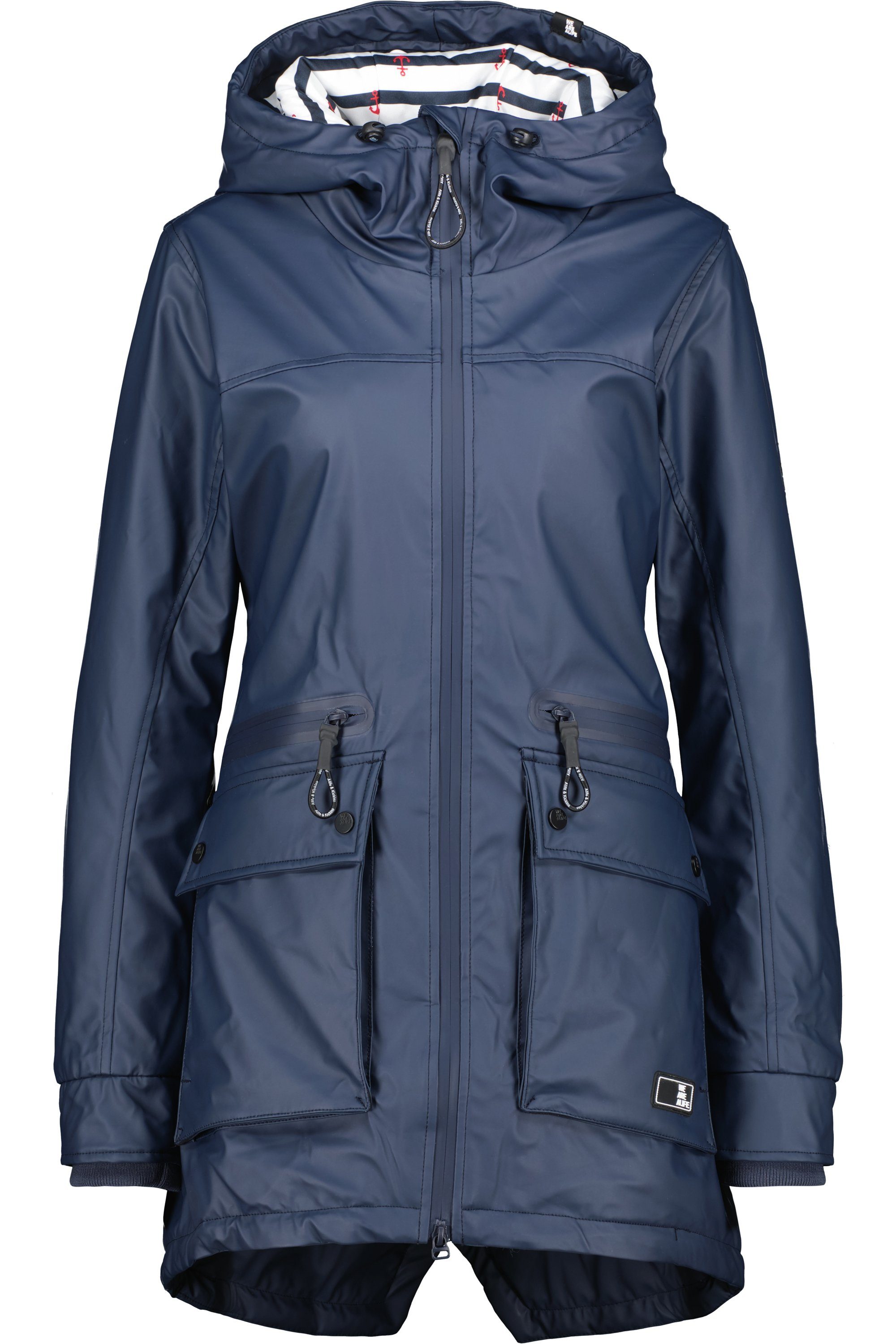 Rainstyle AudreyAK marine Coat Langjacke Kickin & Damen A Langjacke, Alife Übergangsjacke