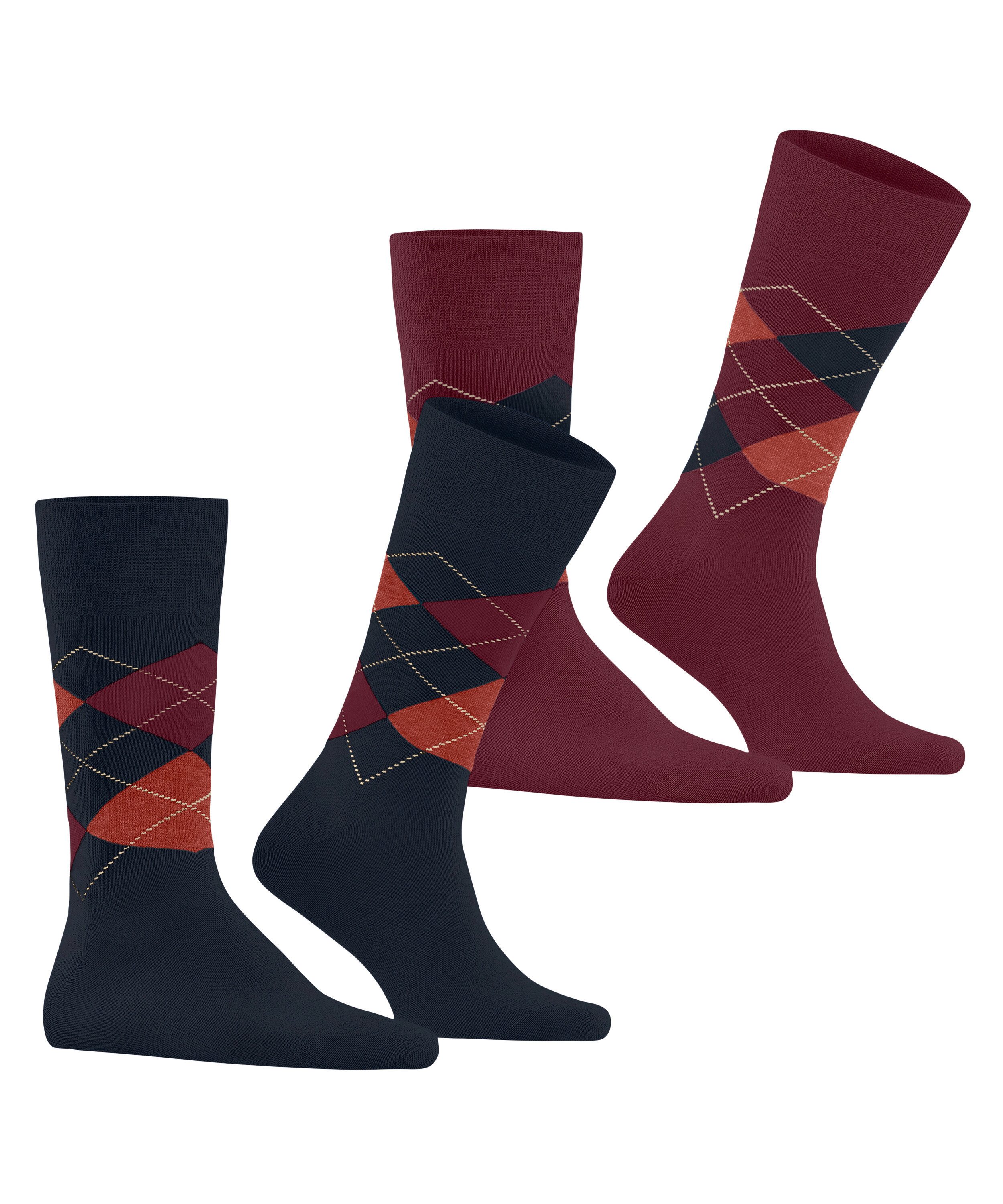 Burlington Socken Burlington Everyday Argyle Herren (2-Paar) – Bild 2 von 5