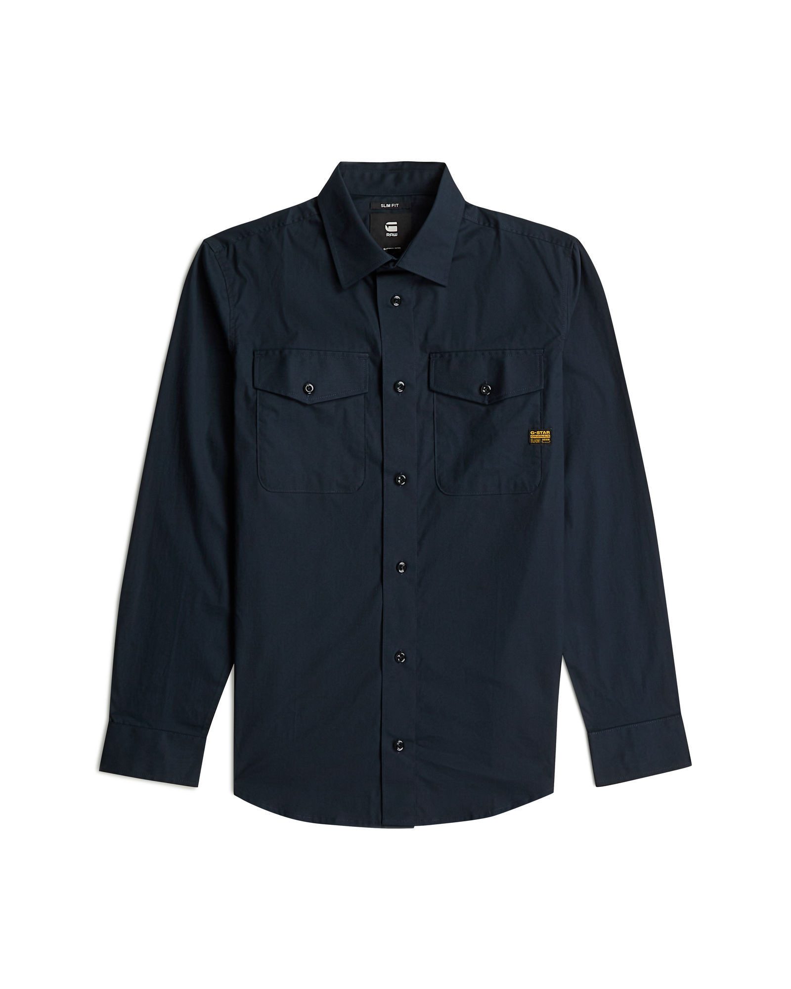 Langarmshirt Marine Slim Hemd