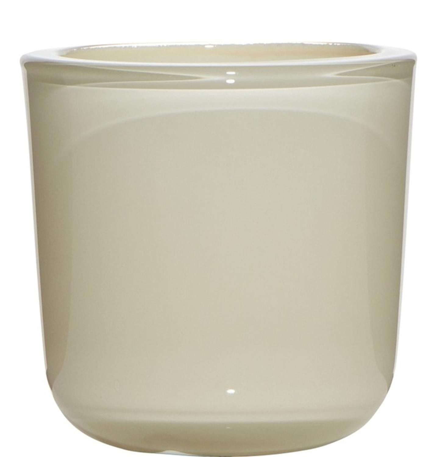 INNA-Glas Kerzenhalter Nick aus Glas, beige, 13cm, Ø14cm