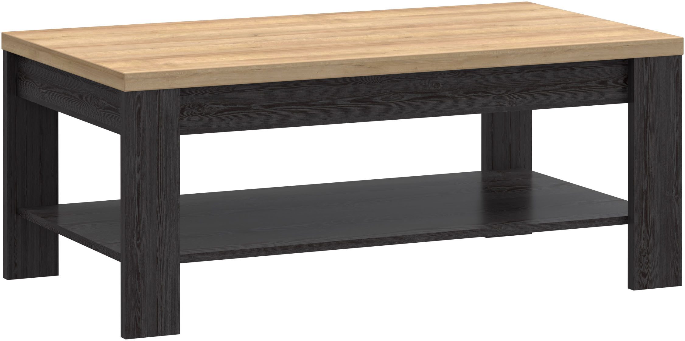FORTE Couchtisch Bohol, B/H/T 100/45,7/60 cm zweifarbiges Dekor