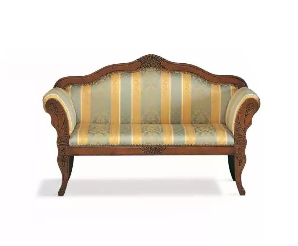 Xlmoebel 2-Sitzer Elegantes Sofa mit Holzgestell und edlen Polstern, 1 Teile, Hergestellt in Europa