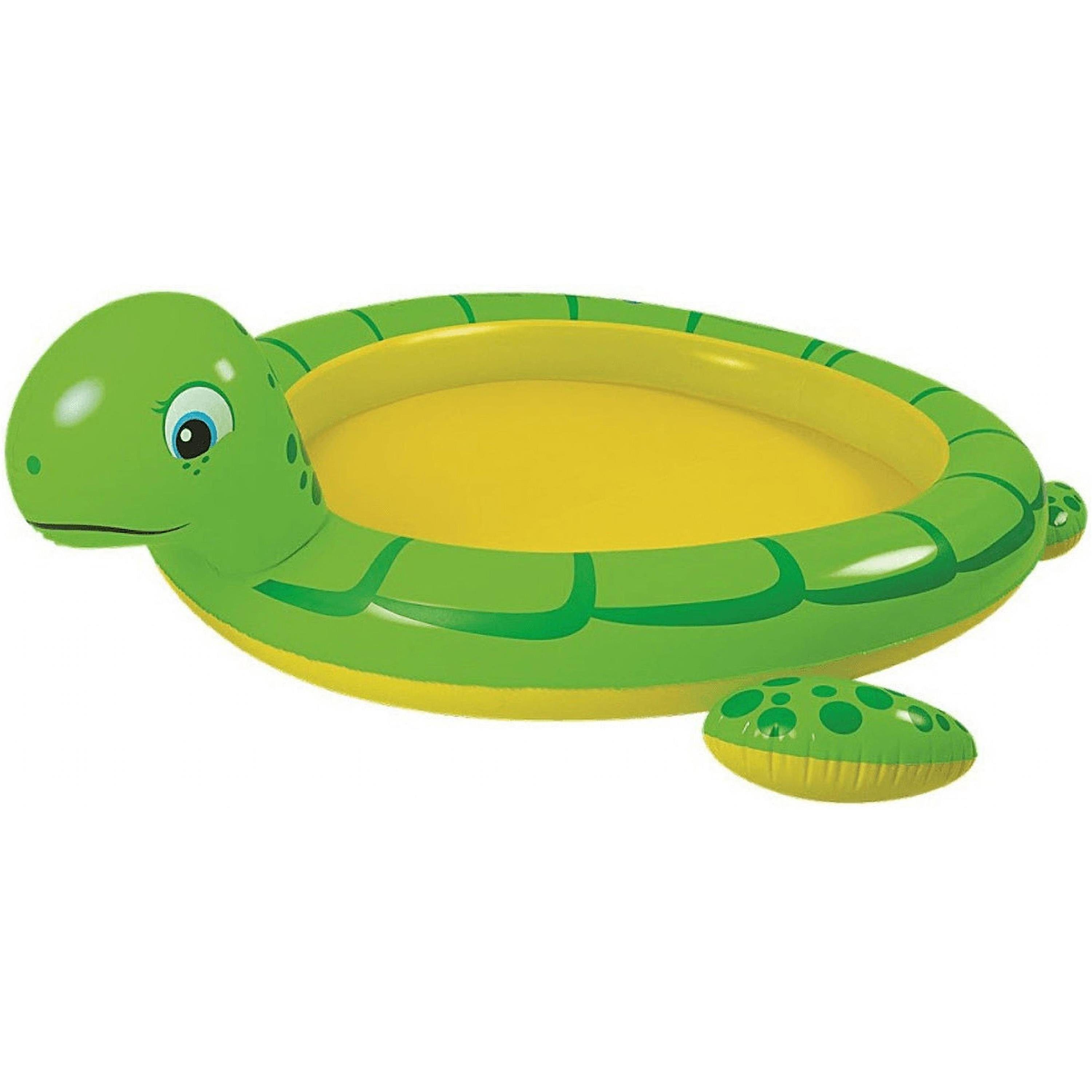 SunClub Planschbecken Kinderpool 175x70 cm, (Einzelpack, 1-tlg., aufblasbares Kinderbecken), Schildkröten Design