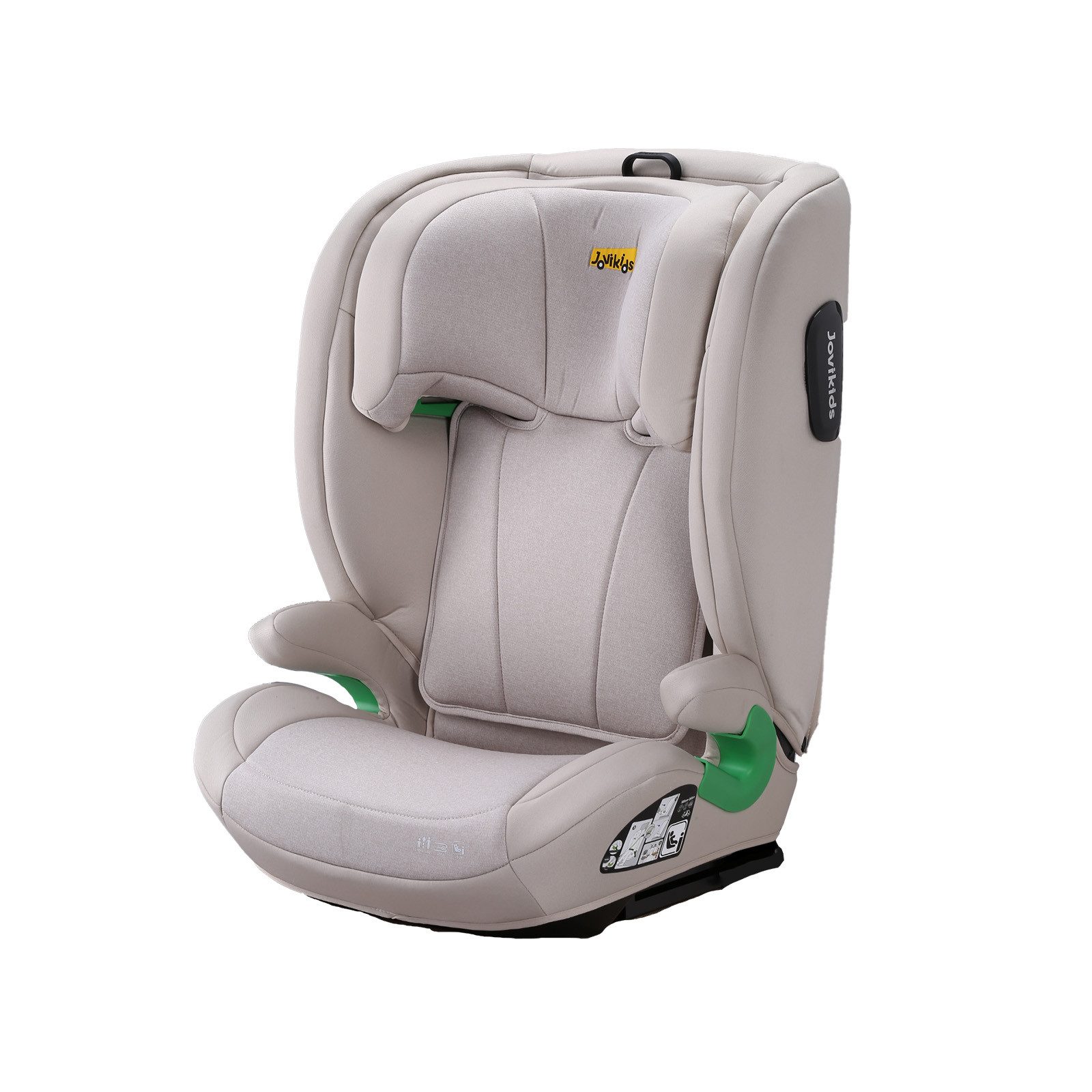 Rolipo Autokindersitz Kindersitzerhöhung i-Size R129 Autositz, 10-fach Kopfstütze, ab: 3 Jahren, bis: 12 Jahren, ab: 100 cm, bis: 150 cm, Seitenaufprallschutz, höhenverstellbarer Kinderautositz