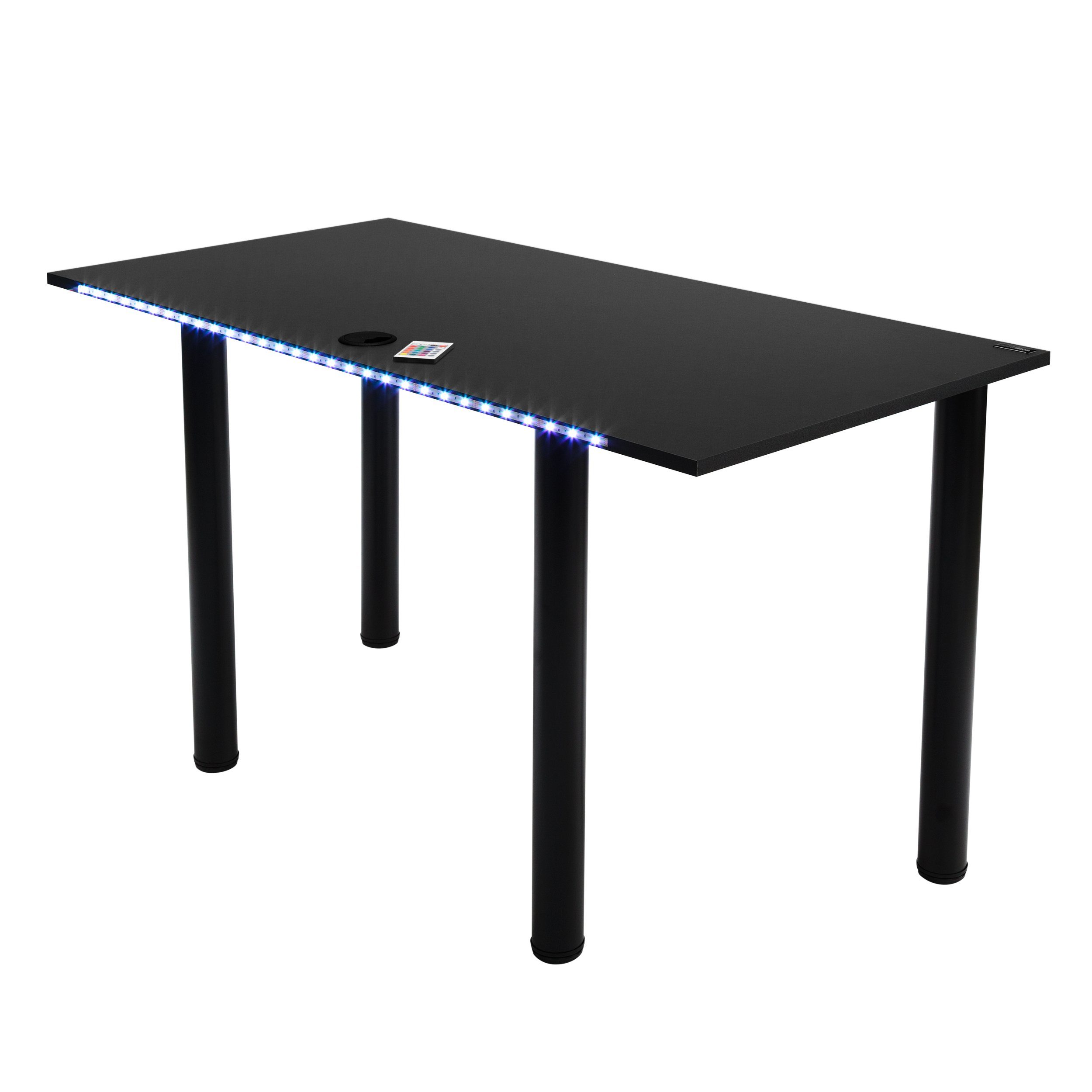Gamingtisch Gaming Schreibtisch mit LED Beleuchtung