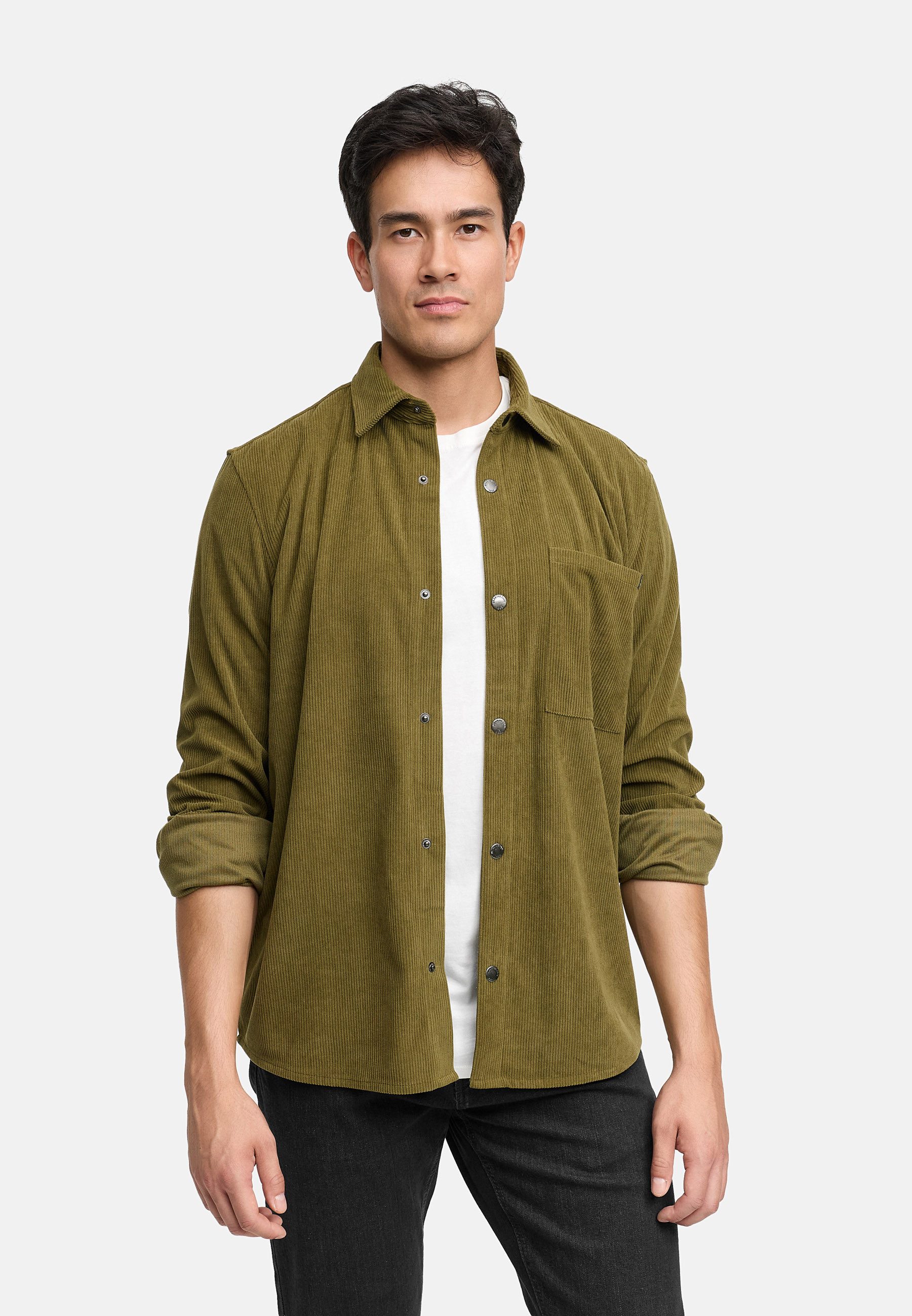 Indicode Langarmhemd Herren INNemoto Shirt Herrenhemd Langarm Übergangs- und Freizeitshirt im modernen Look
