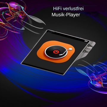 yozhiqu 2,4-Zoll-Touchscreen-MP3-Player, MP4-Musikplayer mit 32 GB EMMC-Karte MP3-Player (tragbarer Musik Player mit CD-Recorder und EBook-Fotobetrachter)