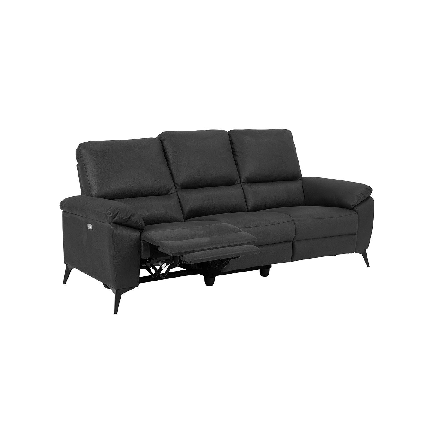 ACTONA GROUP Sofa Rie Sofa 3-Sitzer Recliner elektrisch, grau., 1 Teile