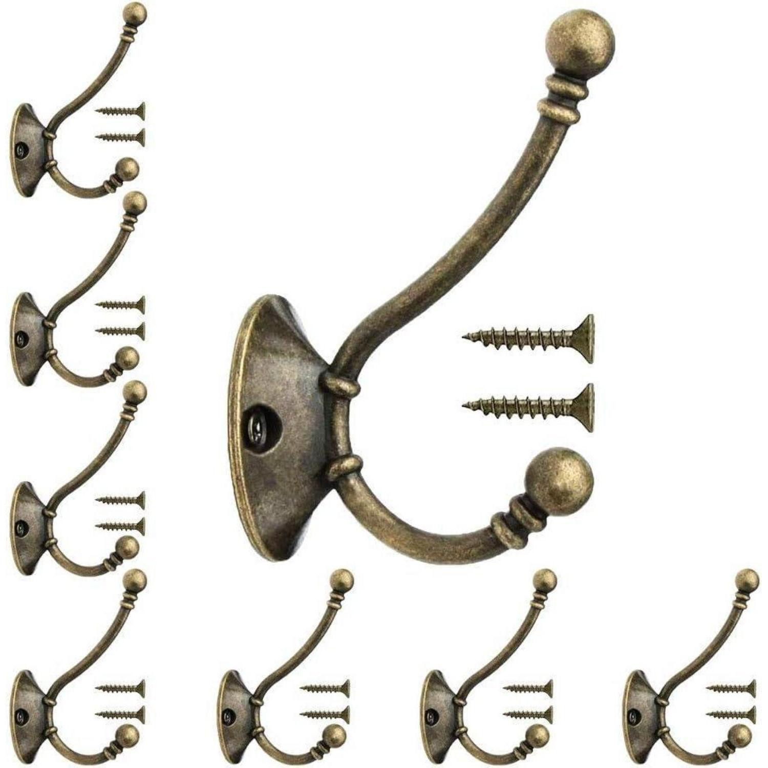 LuxusKollektion Kleiderhaken Kleiderhaken Vintage 8er-Set, (8-St)