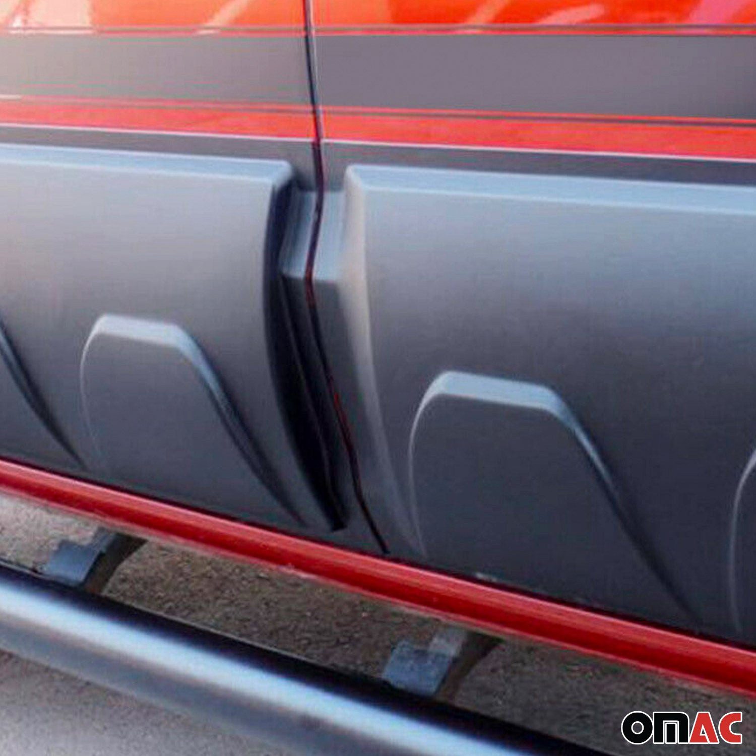 OMAC Frontstoßstange Türschutzleisten für Isuzu D-Max 2012-2019 Doppelkabine 4x, 4-St., Einfache Installation