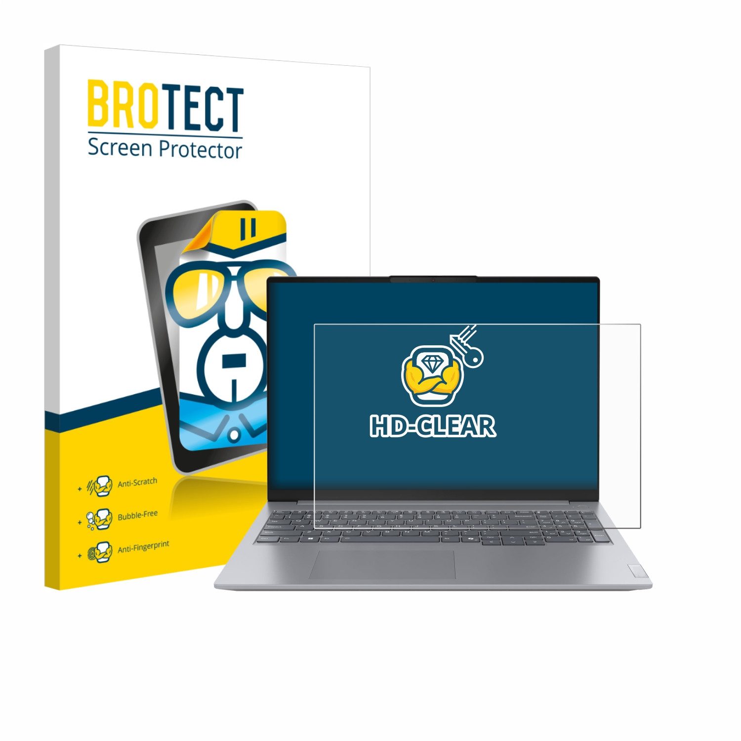 BROTECT Displayschutzfolie Schutzfolie für Lenovo ThinkBook 16 Gen 7+, Displayschutz Schutz Folie Klar Transparent