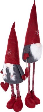 Myflair Möbel & Accessoires Wichtel Weihnachtswichtelfrau mit Ausziehbeinen (1 St), Dekofigur, Weihnachtsdeko, Höhe max. ca. 125 cm