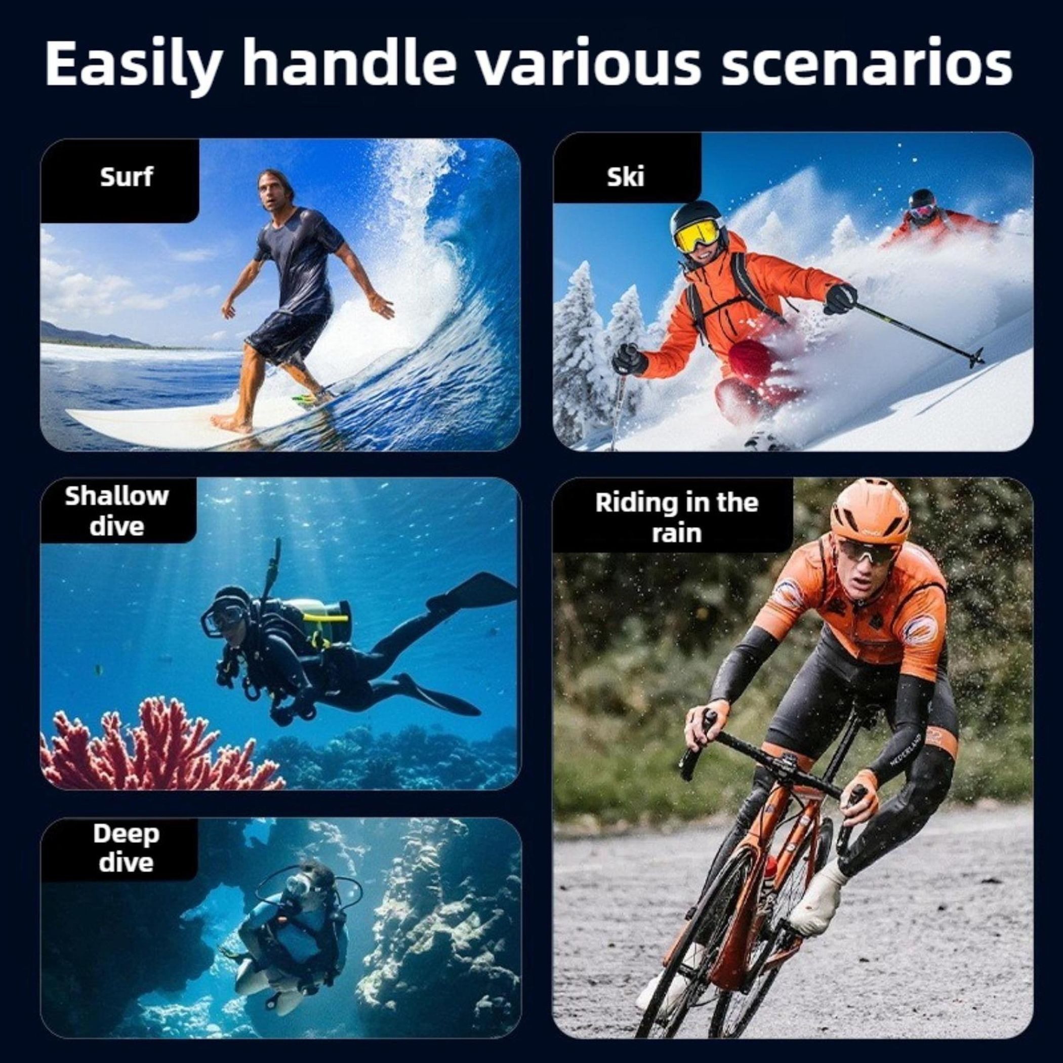Wigento Unterwasser Diving Cover für DJI Action 6 Wasserdicht bis 70m Zubehör Zubehör Drohne (Kompakt, Robust, Passgenau, Wasserdicht, Für Unterwasseraufnahmen) – Bild 5 von 5