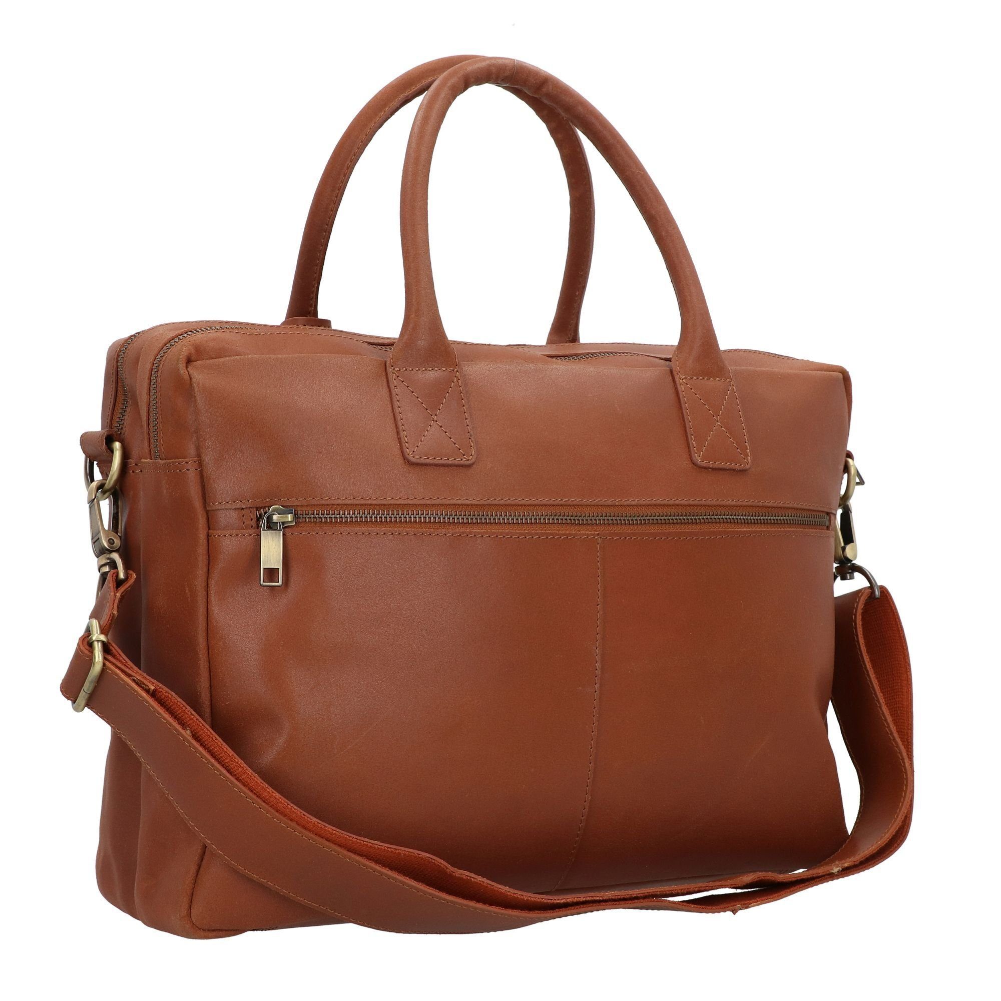 Burkely Aktentasche Vintage, Leder