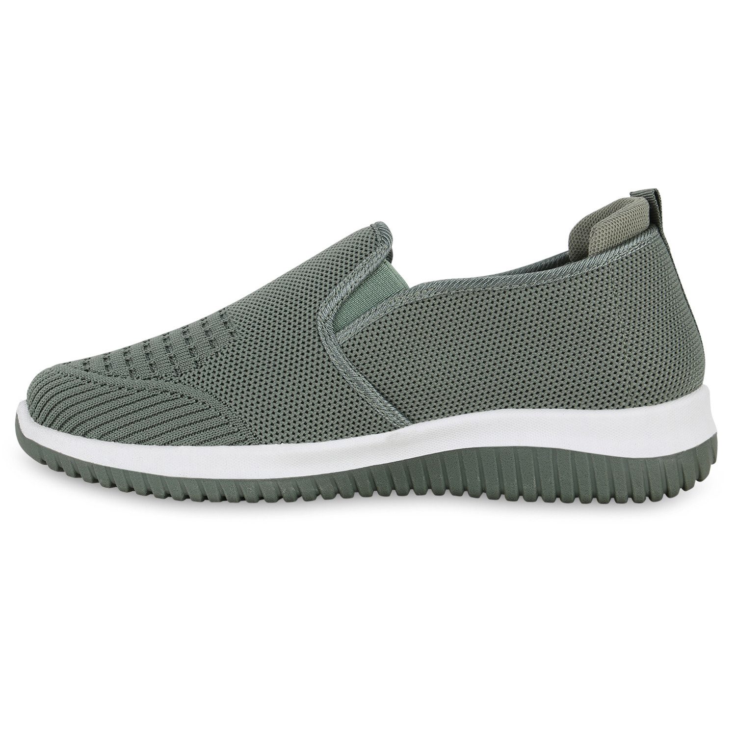 VAN HILL 841705 Laufschuh Damen Slip Ons Sportschuhe Sportliche Strick Prof günstig online kaufen